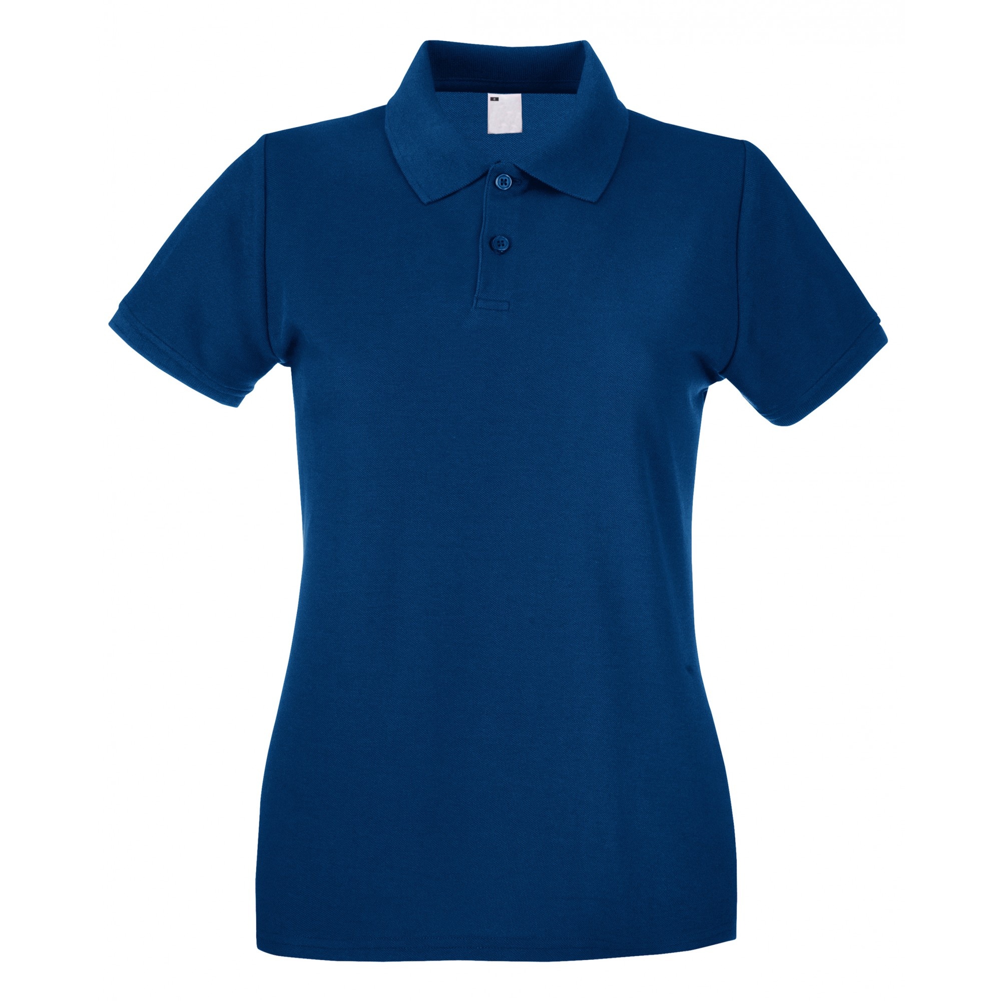 /ladies Fitted Short Sleeve Casual Polo Shirt Universal Textiles - azul-oscuro - 