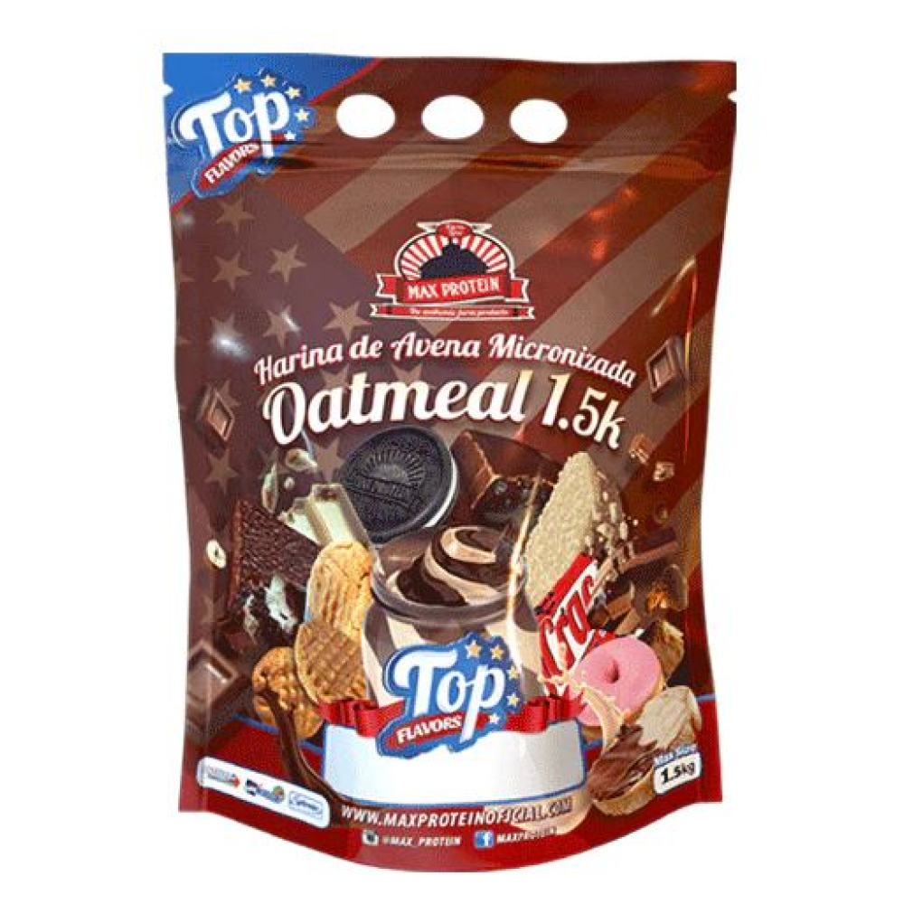 Oatmeal - Harina De Avena Top Flavors 1,5 Kg Biggers