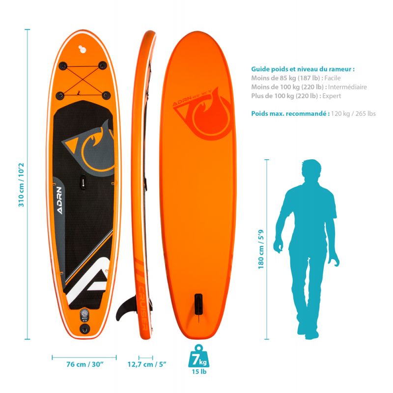 Prancha Insuflável Adrn Cruiser - Prancha Paddle Surf | Sport Zone MKP
