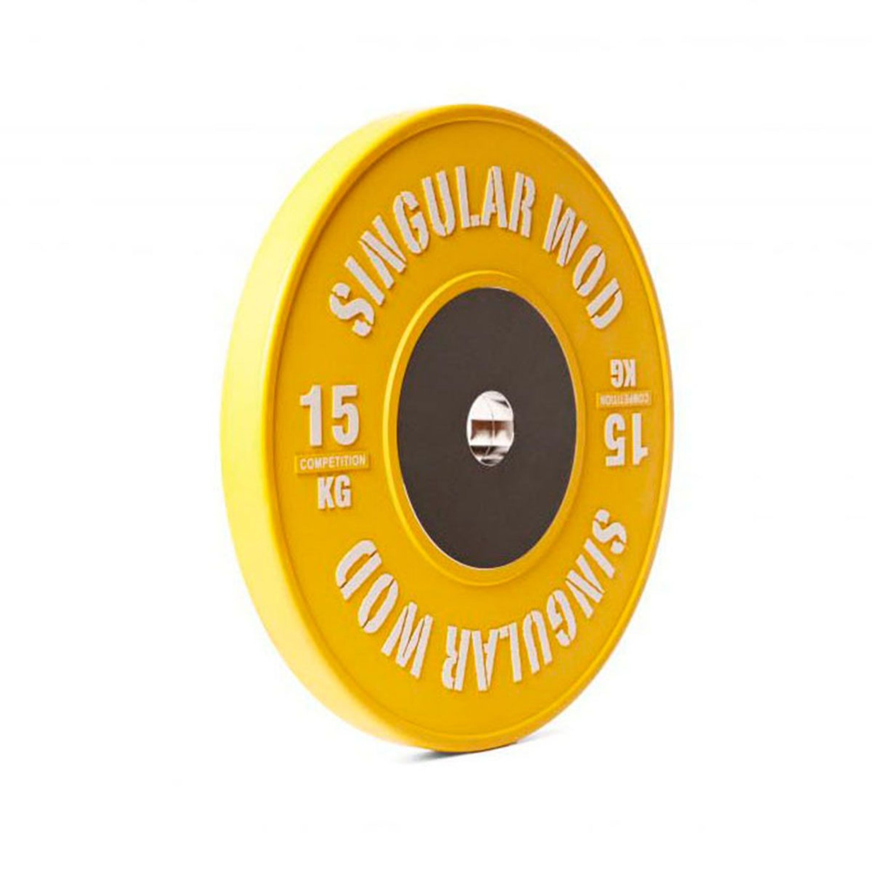 Disco Olímpico De 15 Kg Singular Wod - amarillo - 