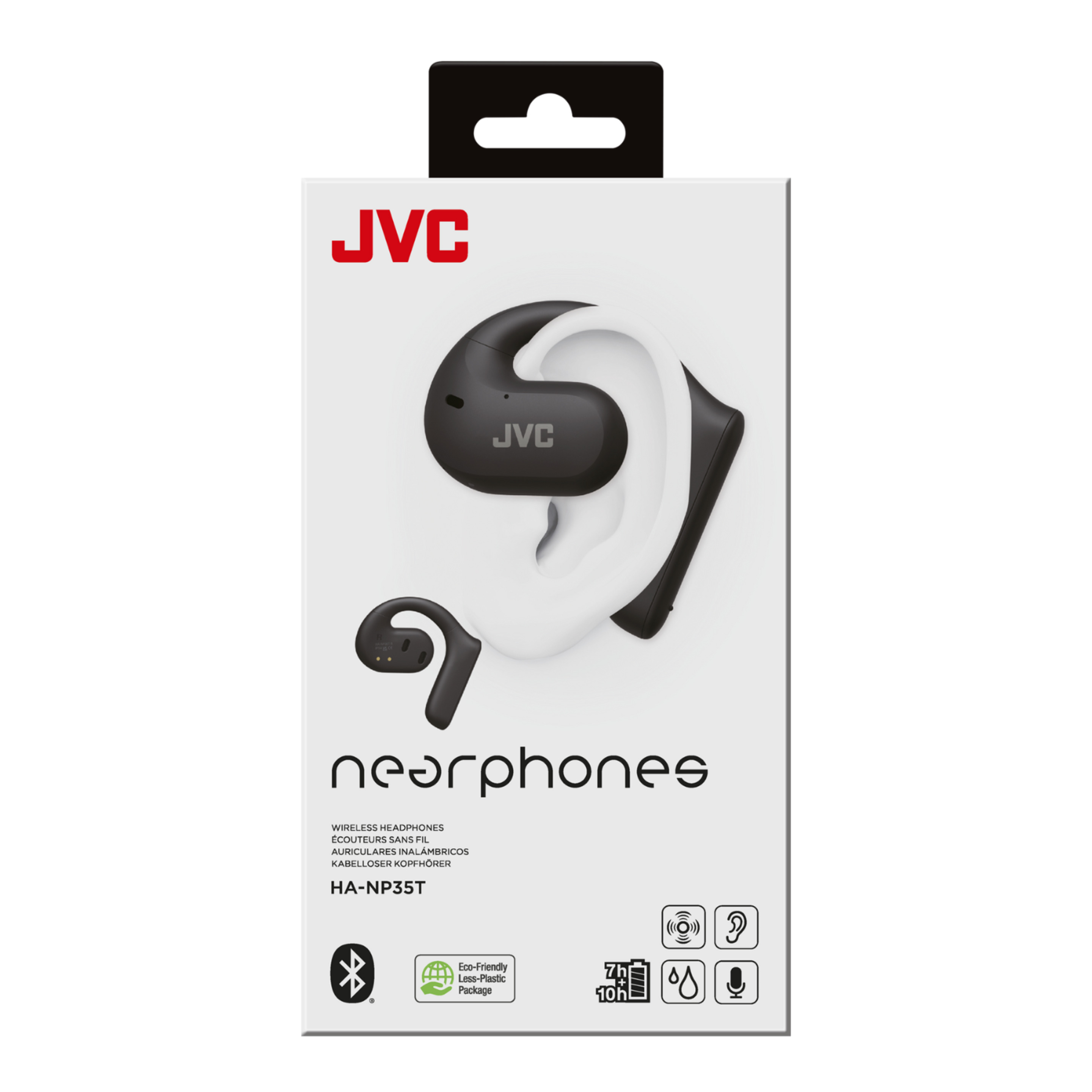 Auriculares Abiertos Bluetooth Truewireless Jvc Ha-np35t-b-u