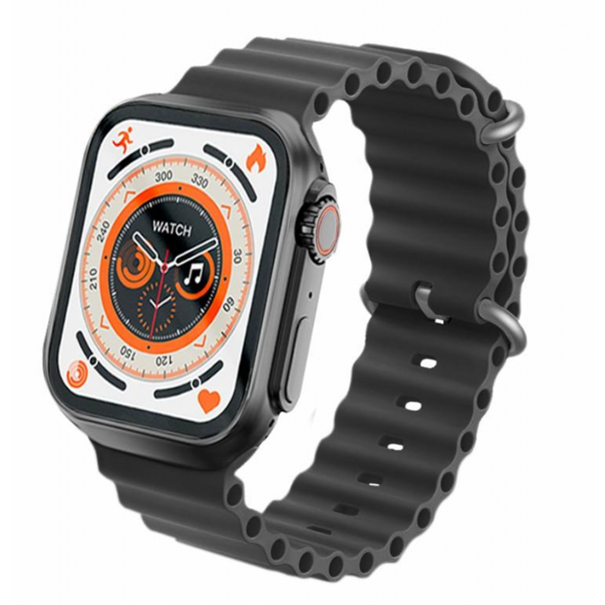 Reloj Inteligente Smartwatch Smartek Sw-kd99 Ultra 49mm Bluetooth, Llamadas, Carga Inalámbrica - negro - 