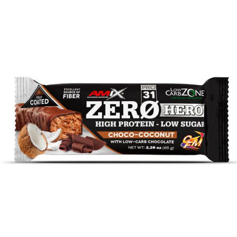 Zero Hero 31% Protein Bar 65 Gr 1 Ud Chocolate - Coco