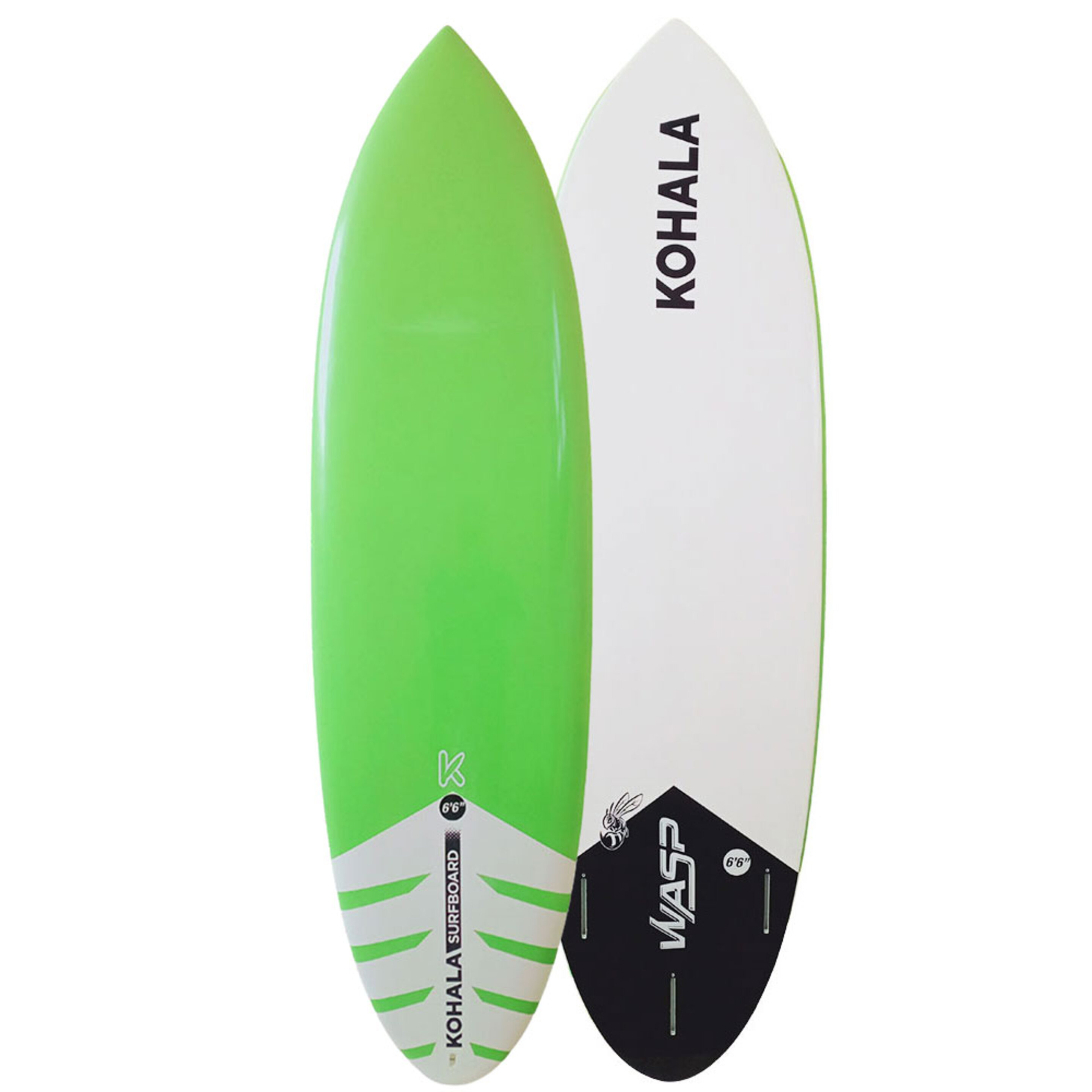 Prancha De Surf Rígida Wasp 6'6" Verde - Kohala - verde-blanco - 