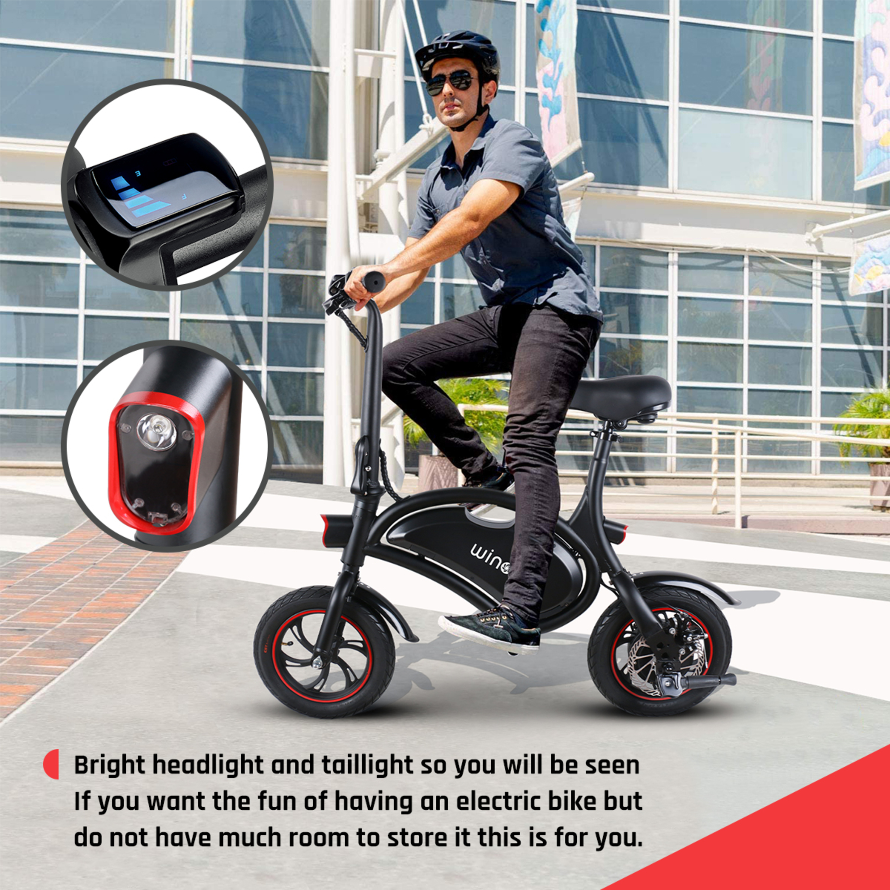 Bicicleta Plegable | Bicicleta Eléctrica 25km / H | Windgoo B3 Mini Scooter