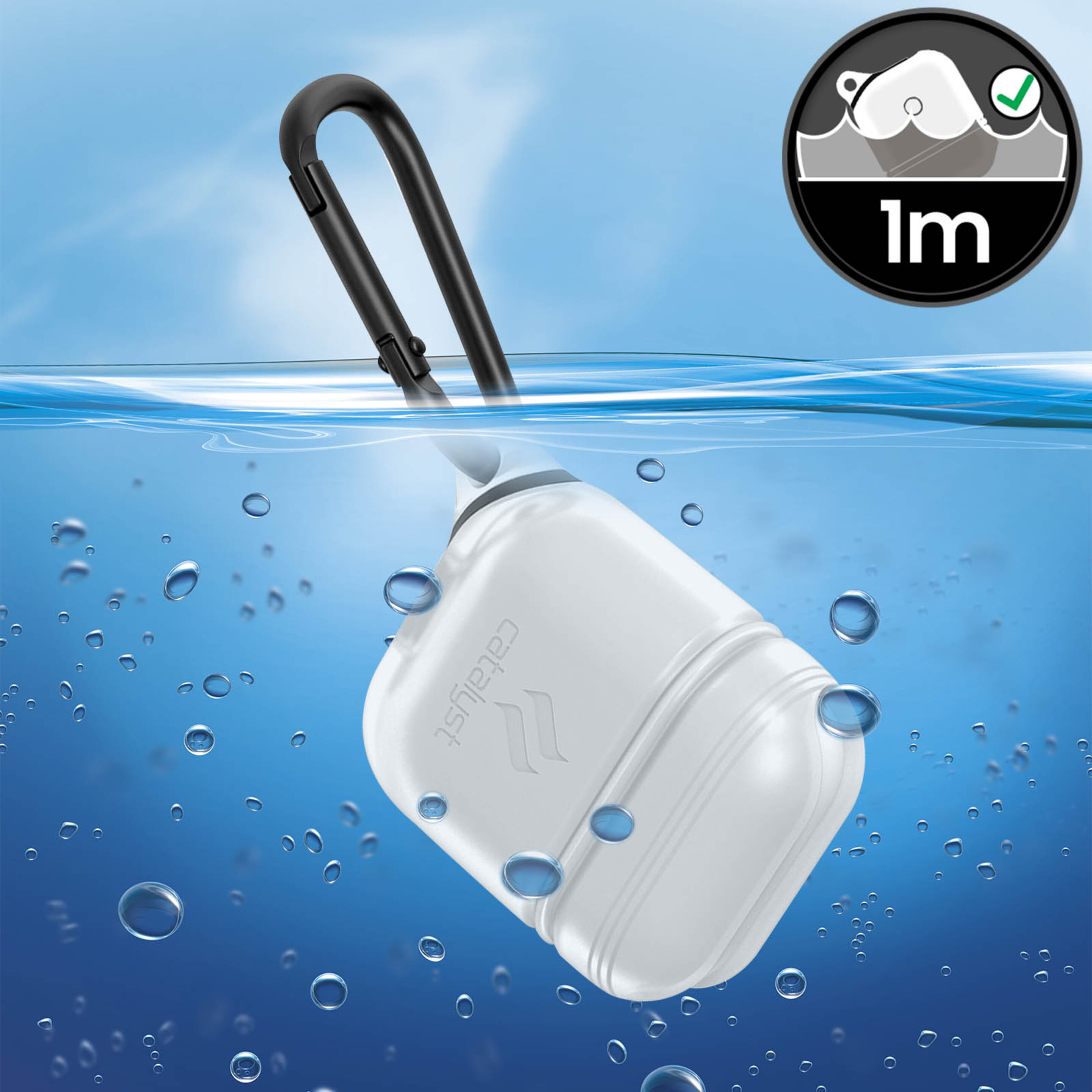 Funda Catalyst Airpods Impermeable Ip67 + Mosquetón