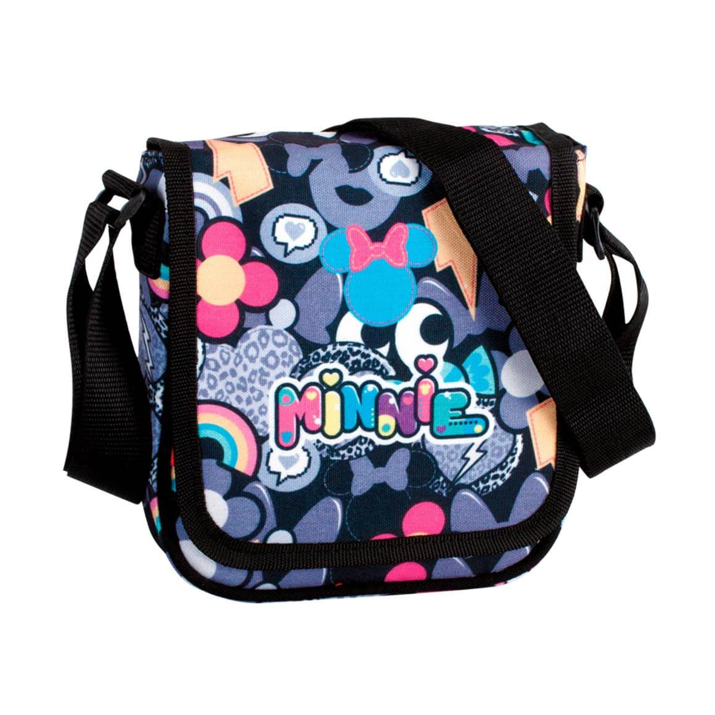 Bolsito Minnie Patch Con Solapa