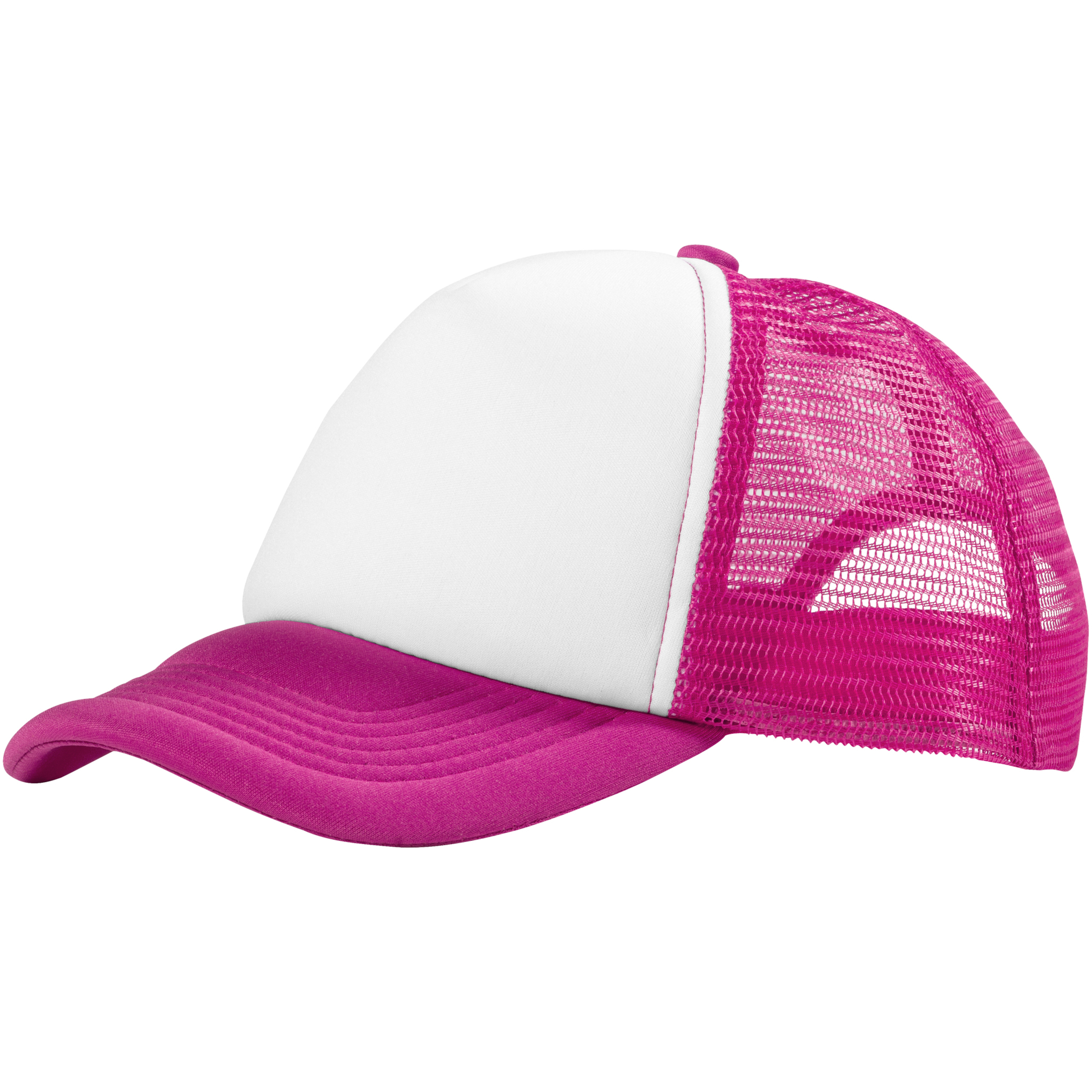 Gorra De 5 Paneles Modelo Trucker (Paquete De 2) Bullet (Rosa)