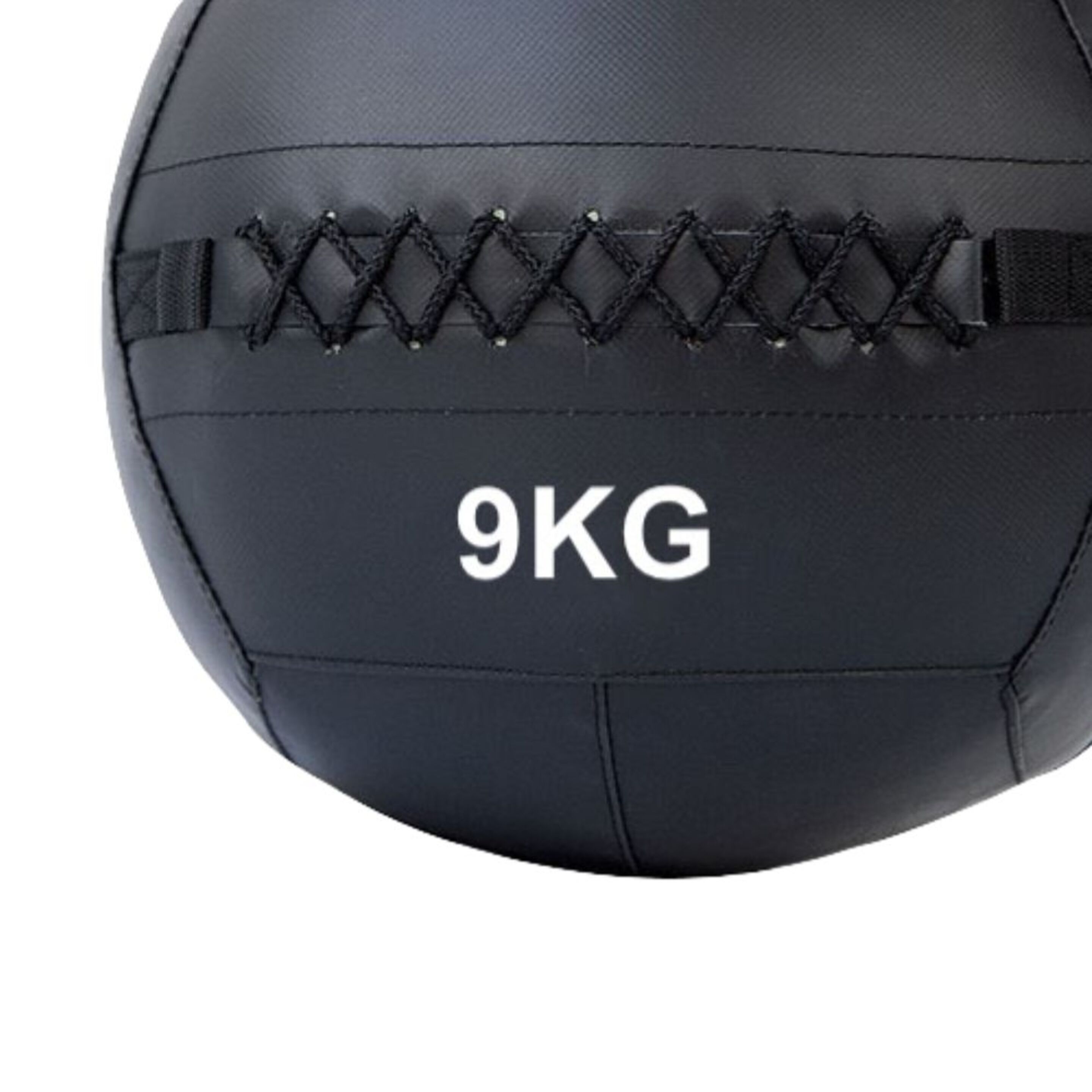 Wall Ball Doble Costura 9kg - Negro - Wall Ball Doble Costura 9kg  MKP