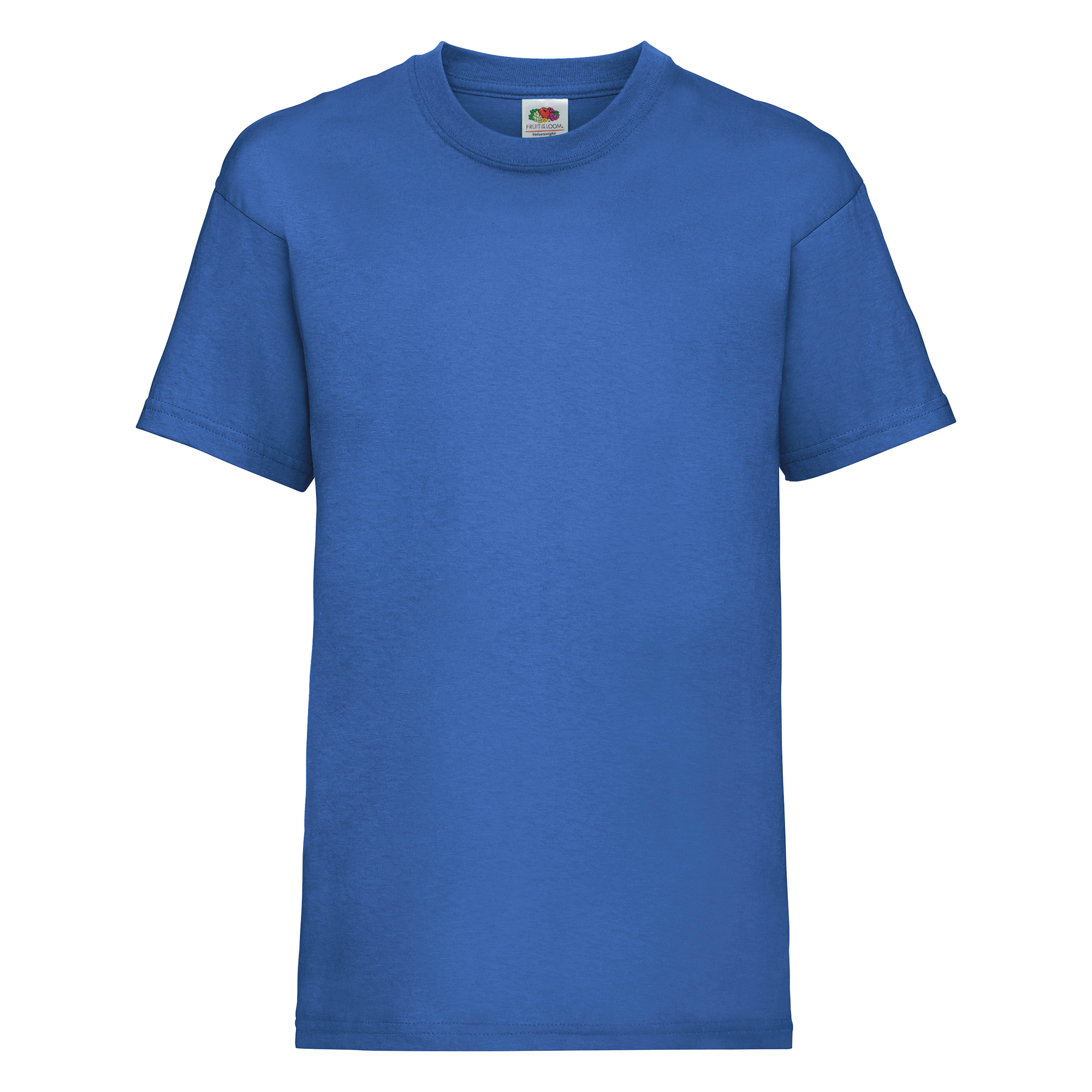 Camiseta Básica De Manga Corta 100% Algodon De Primera Calidad Fruit Of The Loom - azul - 