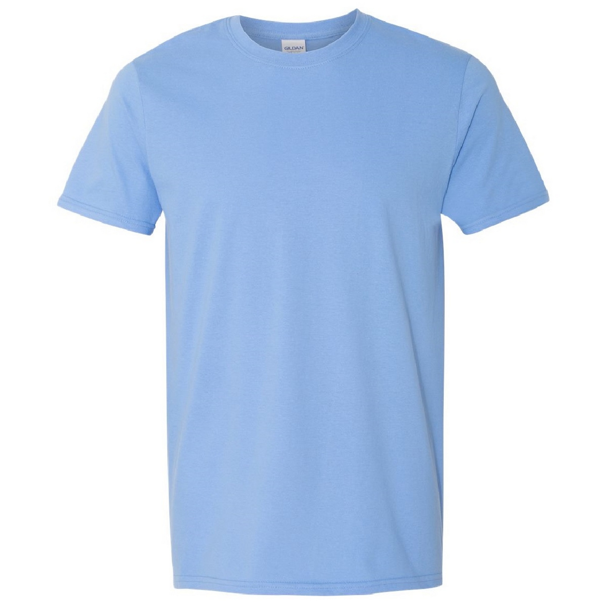 Camiseta De Manga Corta Suave Básica 100% Algodón Gordo Gildan - azul-claro - 