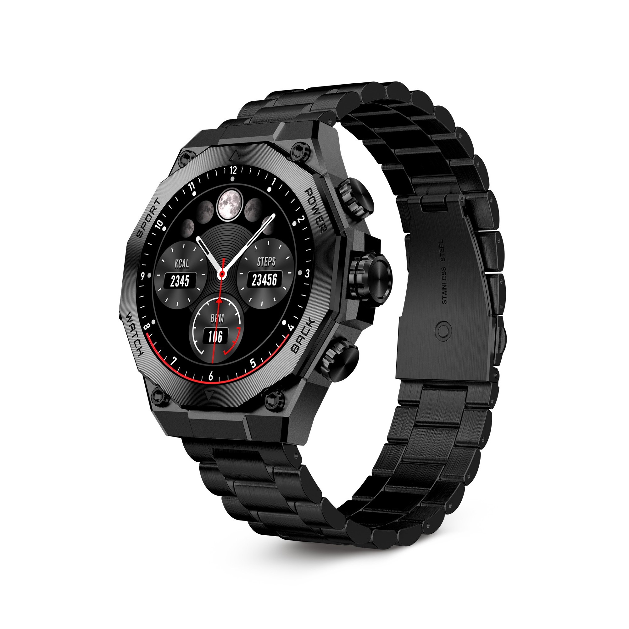 Smartwatch Ksix Titanium - negro - 