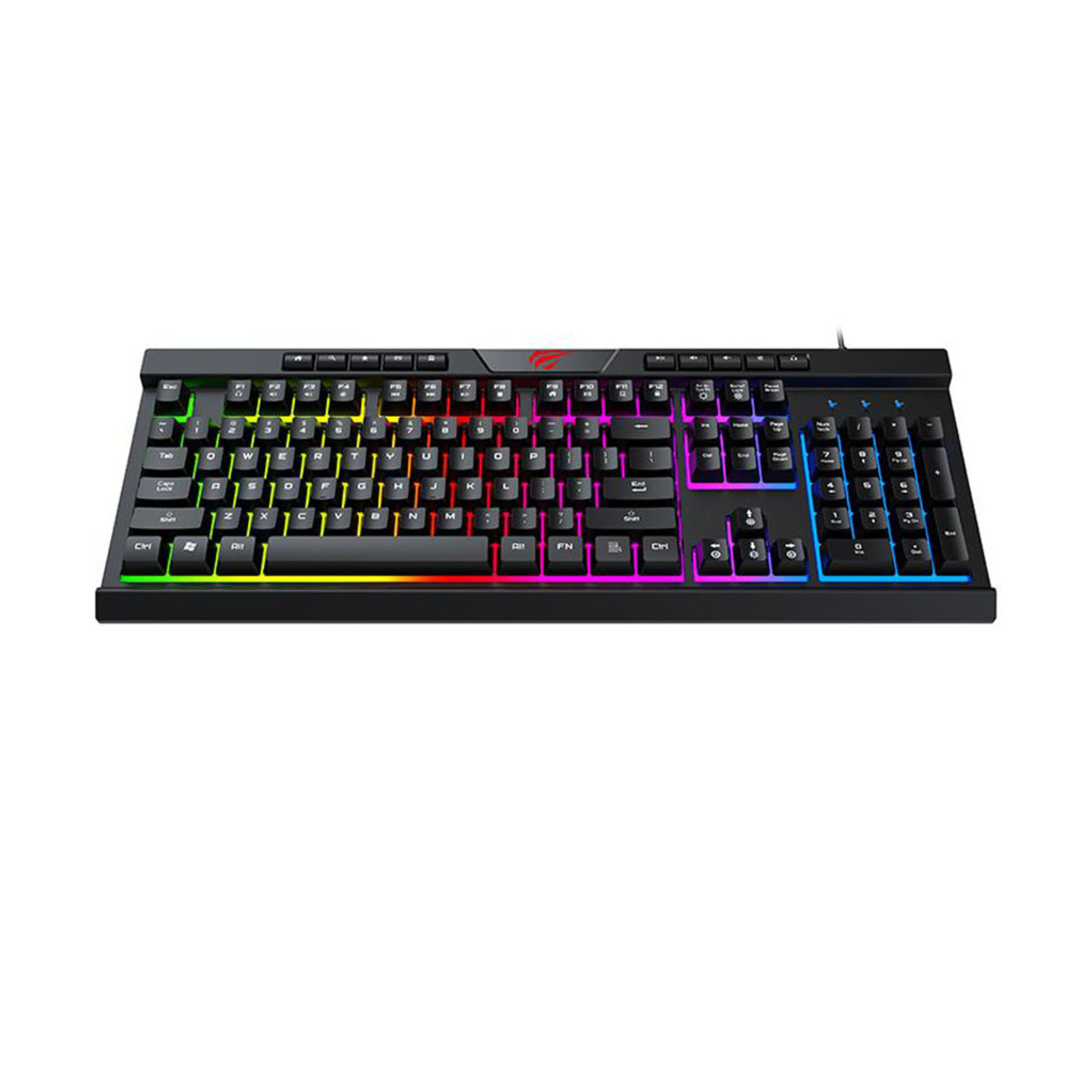 Teclado De Jogos Multifunções Rgb Plug & Play