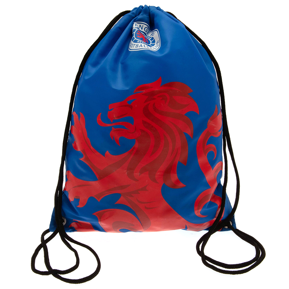 Mochila De Cuerdas Diseño Escudo Rangers Fc - azul-rojo - 