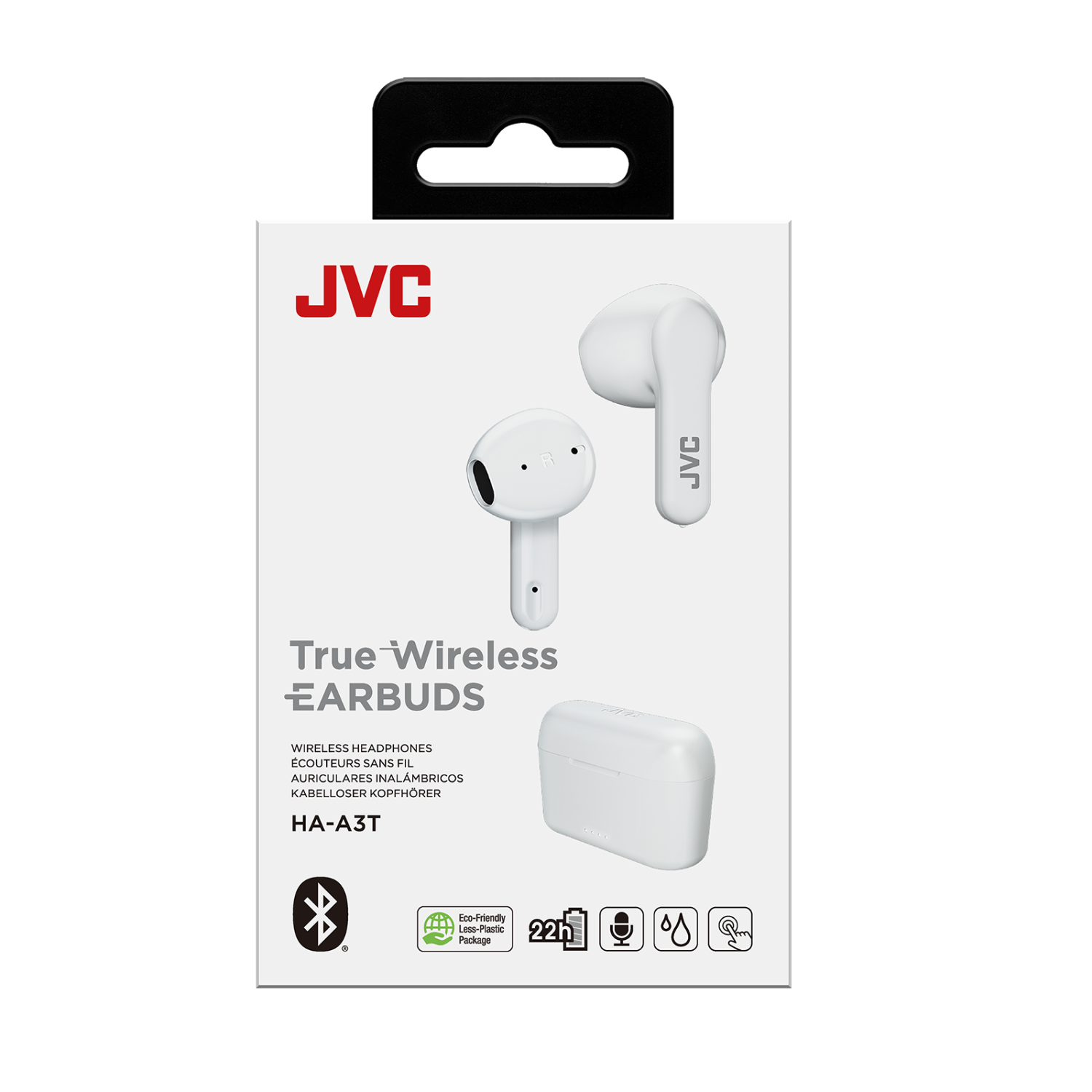 Auriculares Truewireless Bluetooth Jvc Ha-a3t-w-u - Blanco - Truewireless 22h Bat Sensor Táctil  MKP