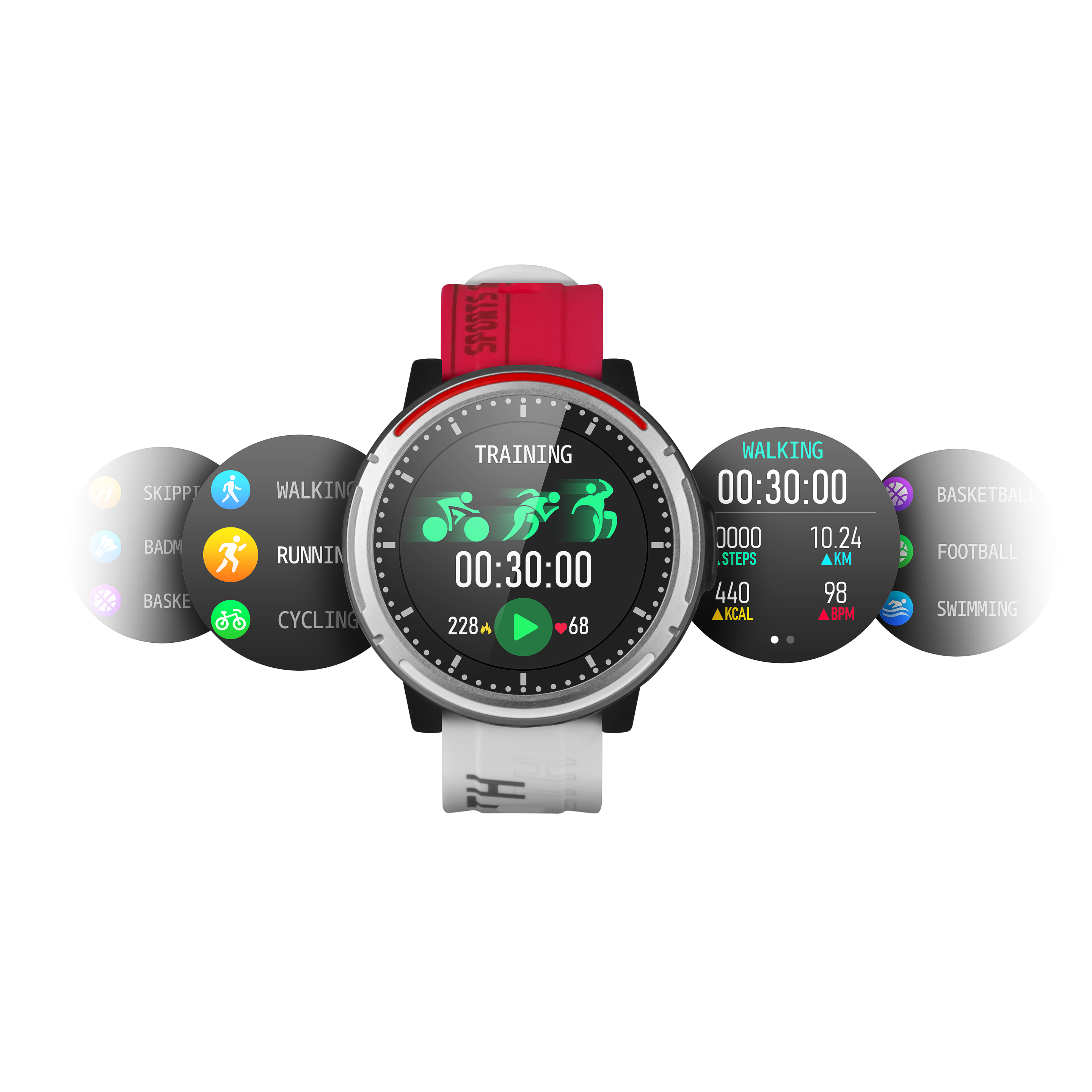 Smartwatch Smartek Sw-380, 50*50*15mm Manos Libres Bluetooth 4.0