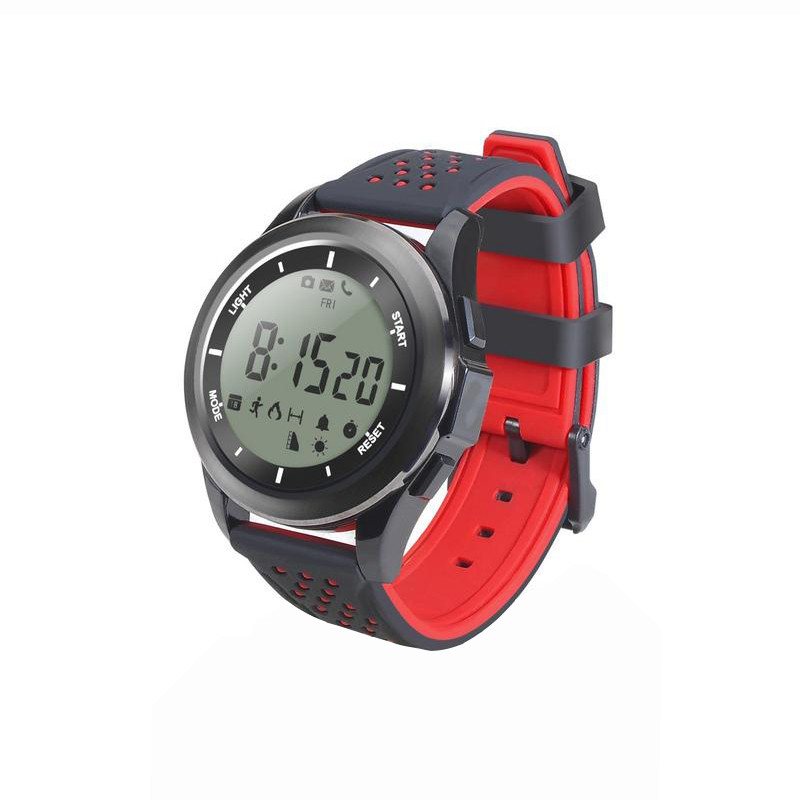 Reloj Inteligente Smartwatch Sport Unisex Ip68 Negro-rojo