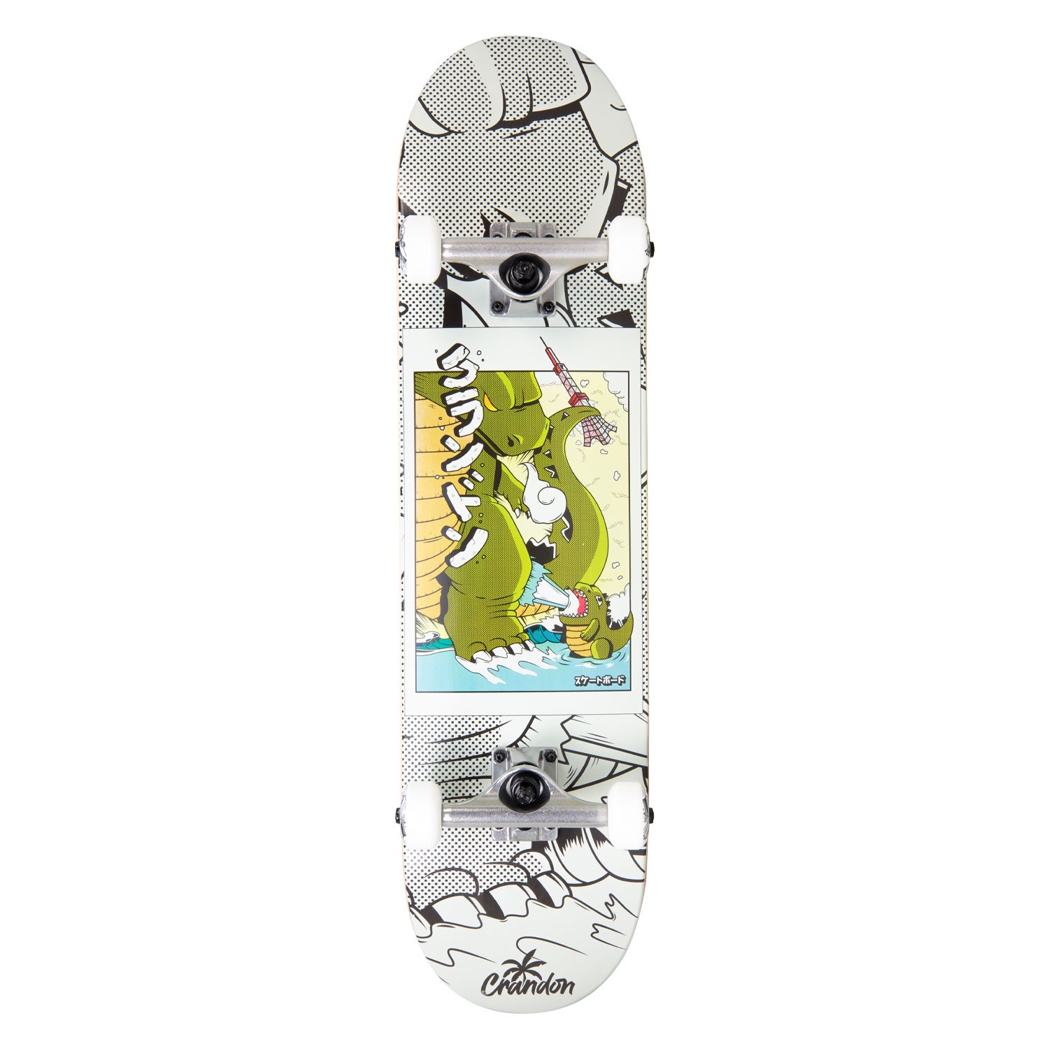 Skate Completo Crandon Skc800godshiba - blanco-verde - 