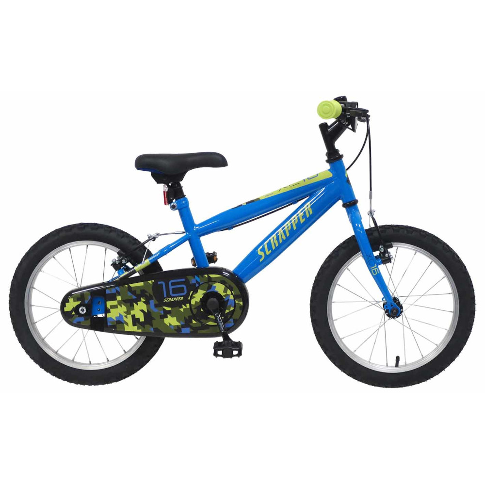 Bicicleta Niños 16 Pulgadas Scrapper 4-5-6 Años - azul - 