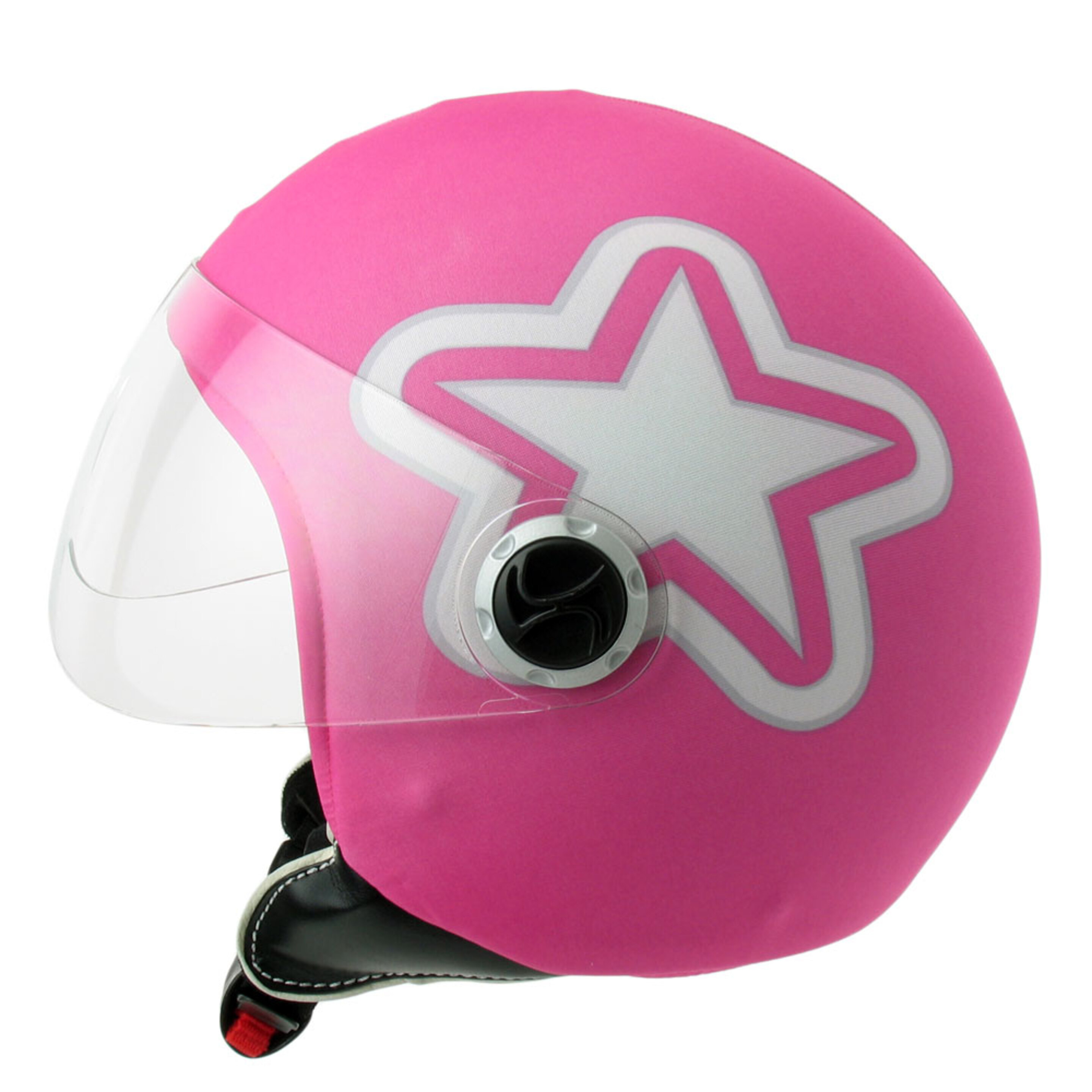 Funda Casco Jet Moto Star Pink - Rosa - Helmet Dress  MKP