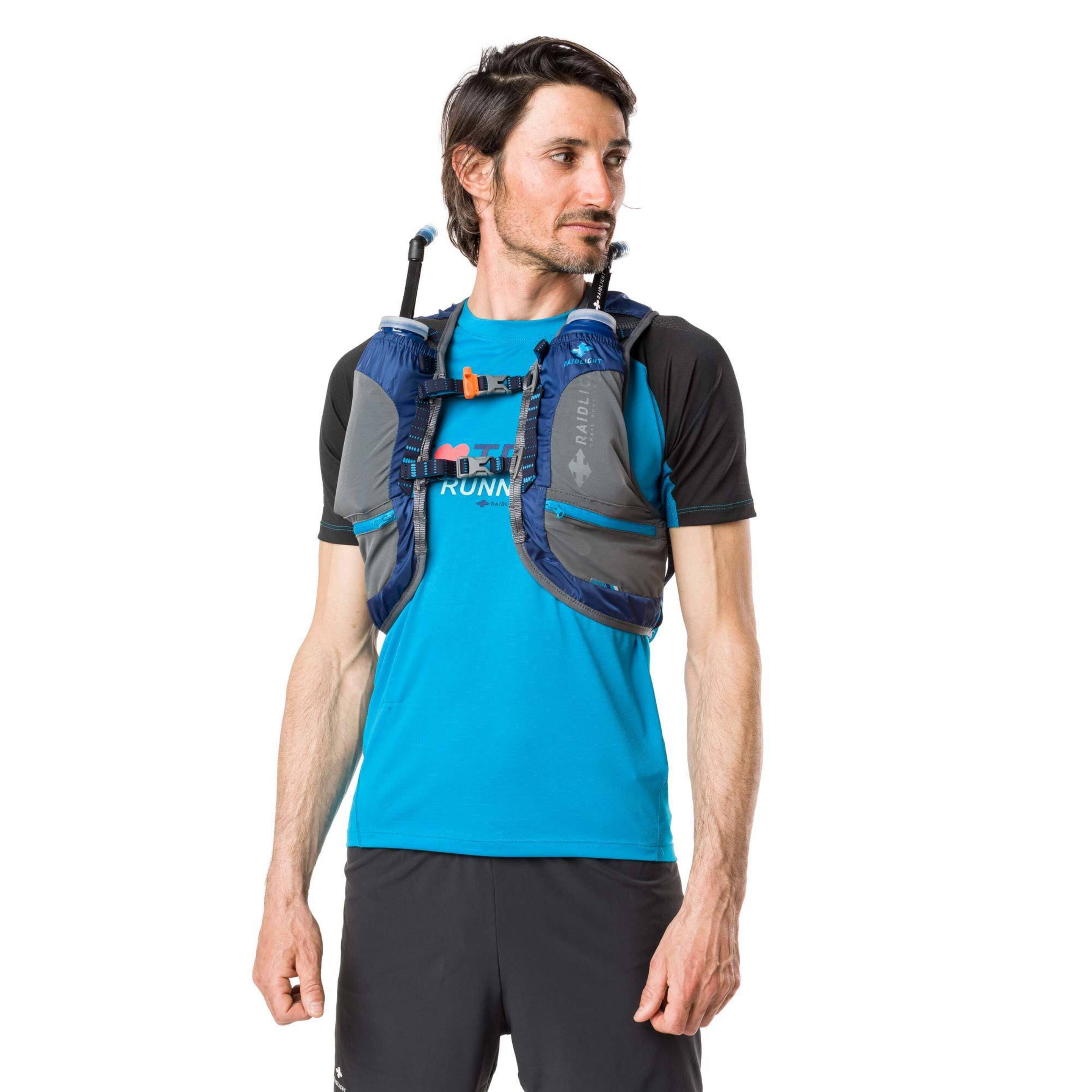 Chaleco Raidlight Activ 12l Azul/gris