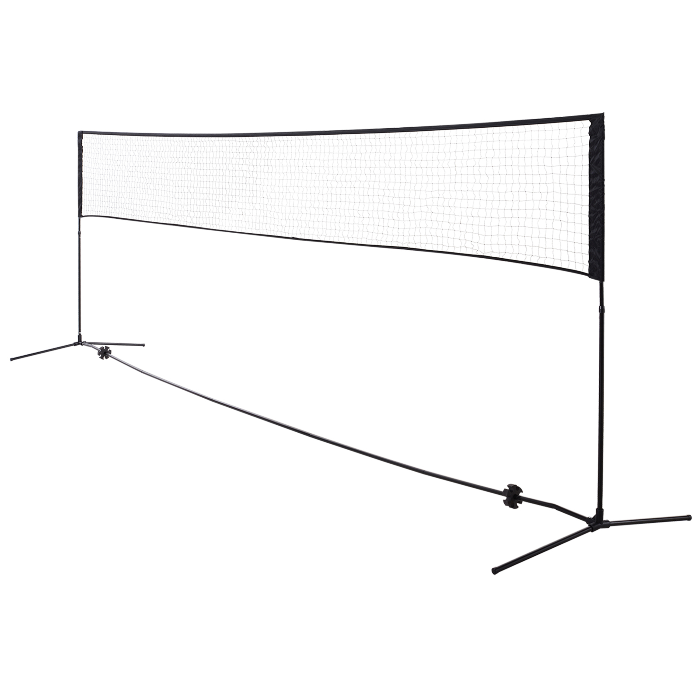 Homcom Red De Badminton Plegable Y Portátil Ajustable Altura Duradero Y Estable 5kg 500x60x94/158cm