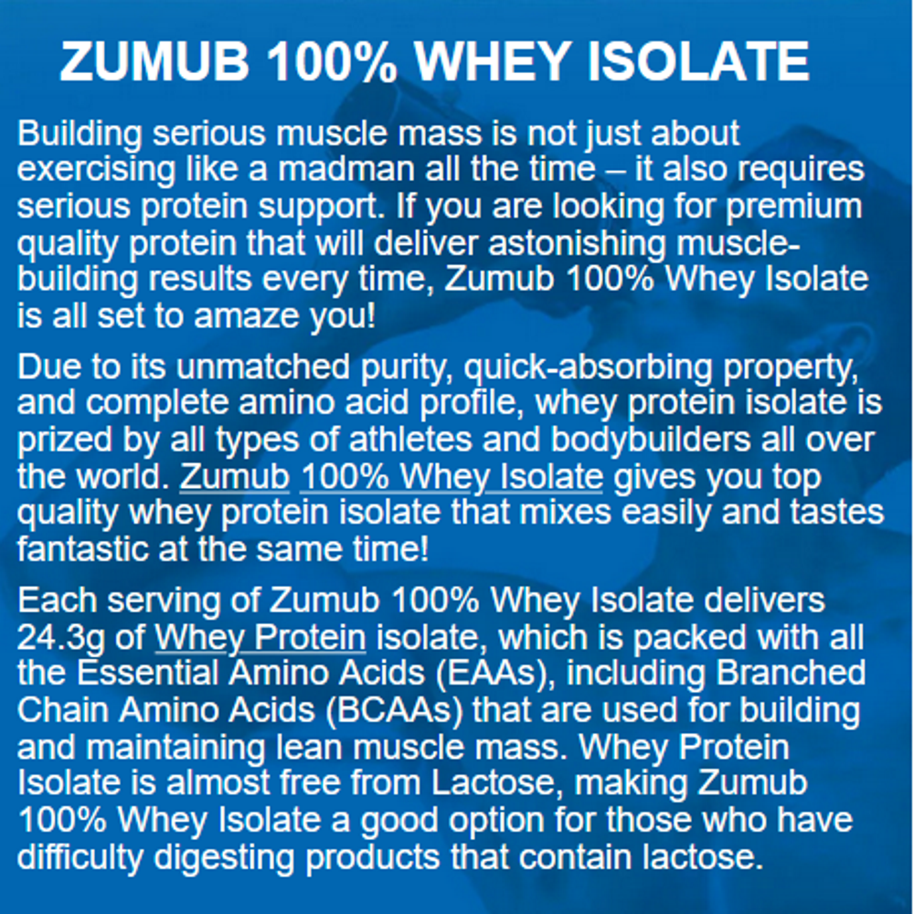 Whey Concentrate 100% Zumub
