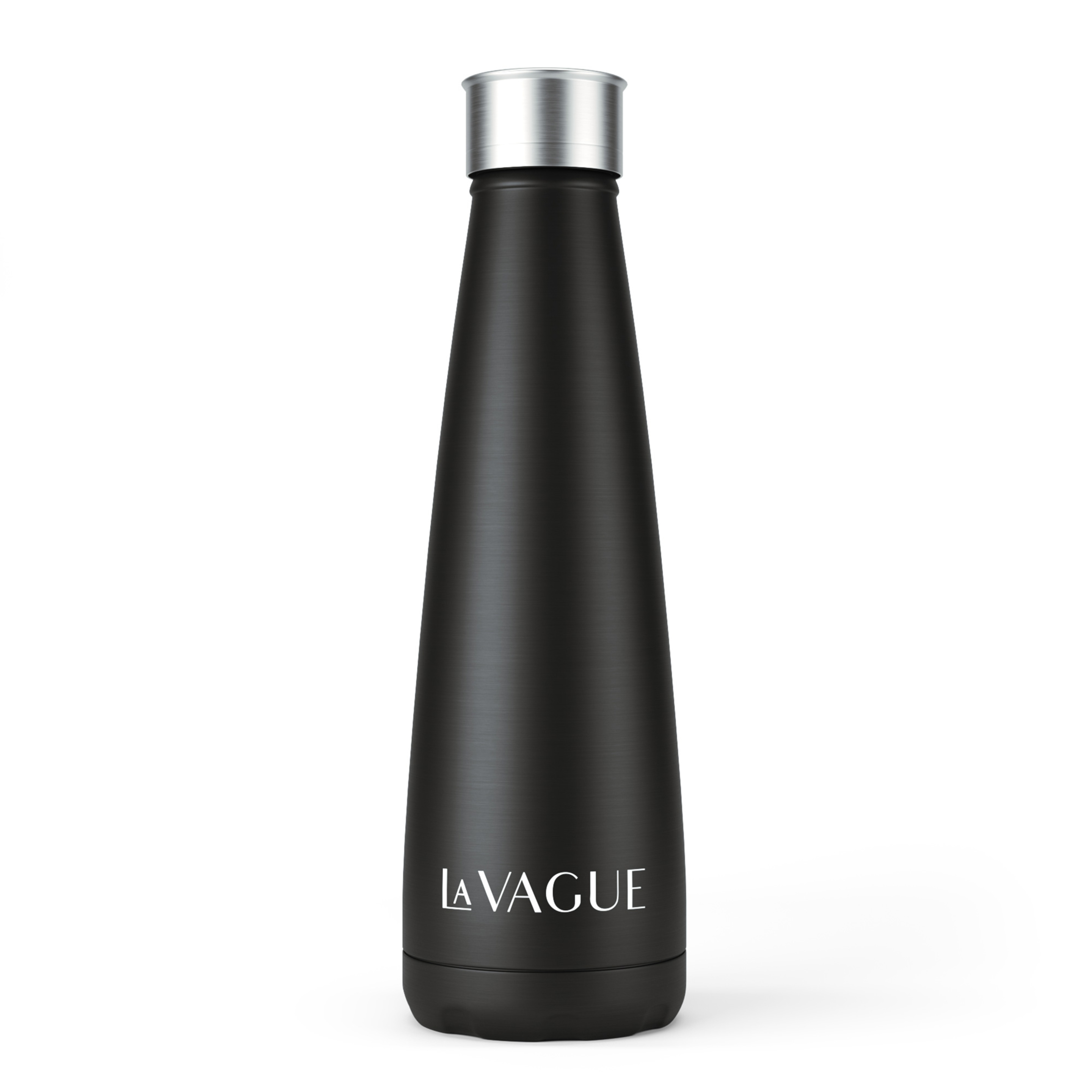 Botella Aislada De Acero Inoxidable La Vague Gravity - negro - 