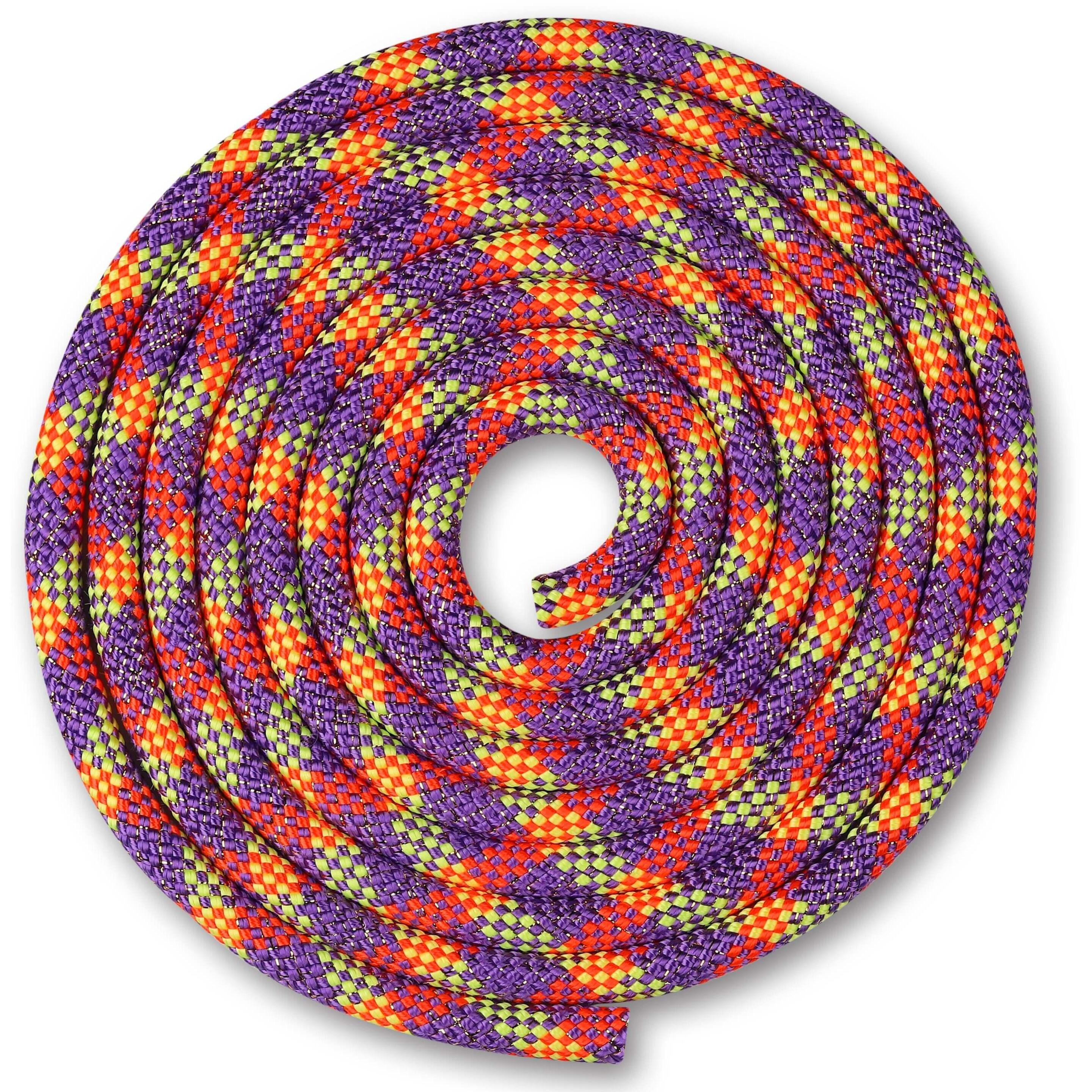 Cuerda Para Gimnasia Rítmica 180 Gr Con Lurex Indigo 3 M - Multicolor  MKP