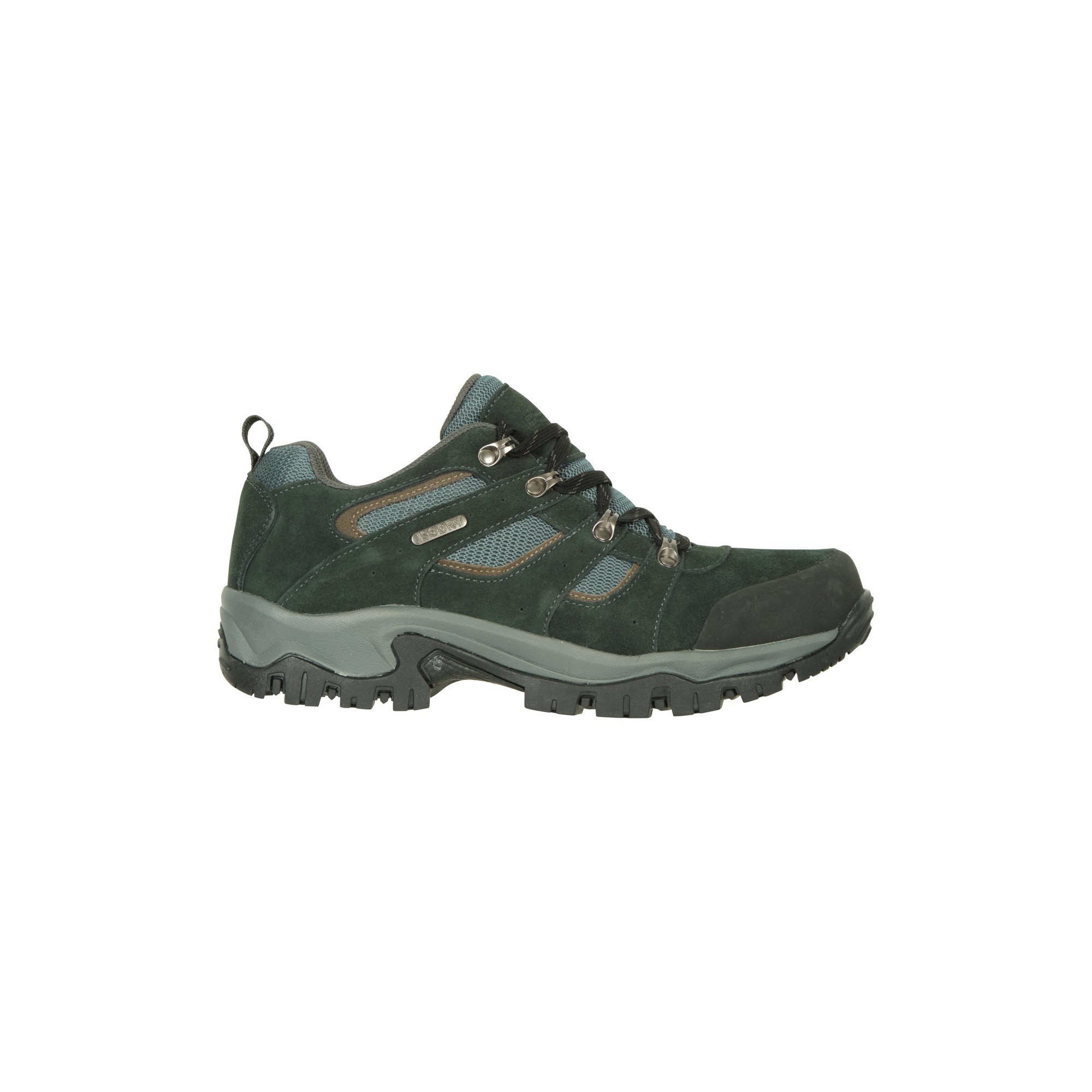 Sapatos De Caminhada Impermeáveis Suede Para Homem Mountain Warehouse Voyage - verde-oscuro - 