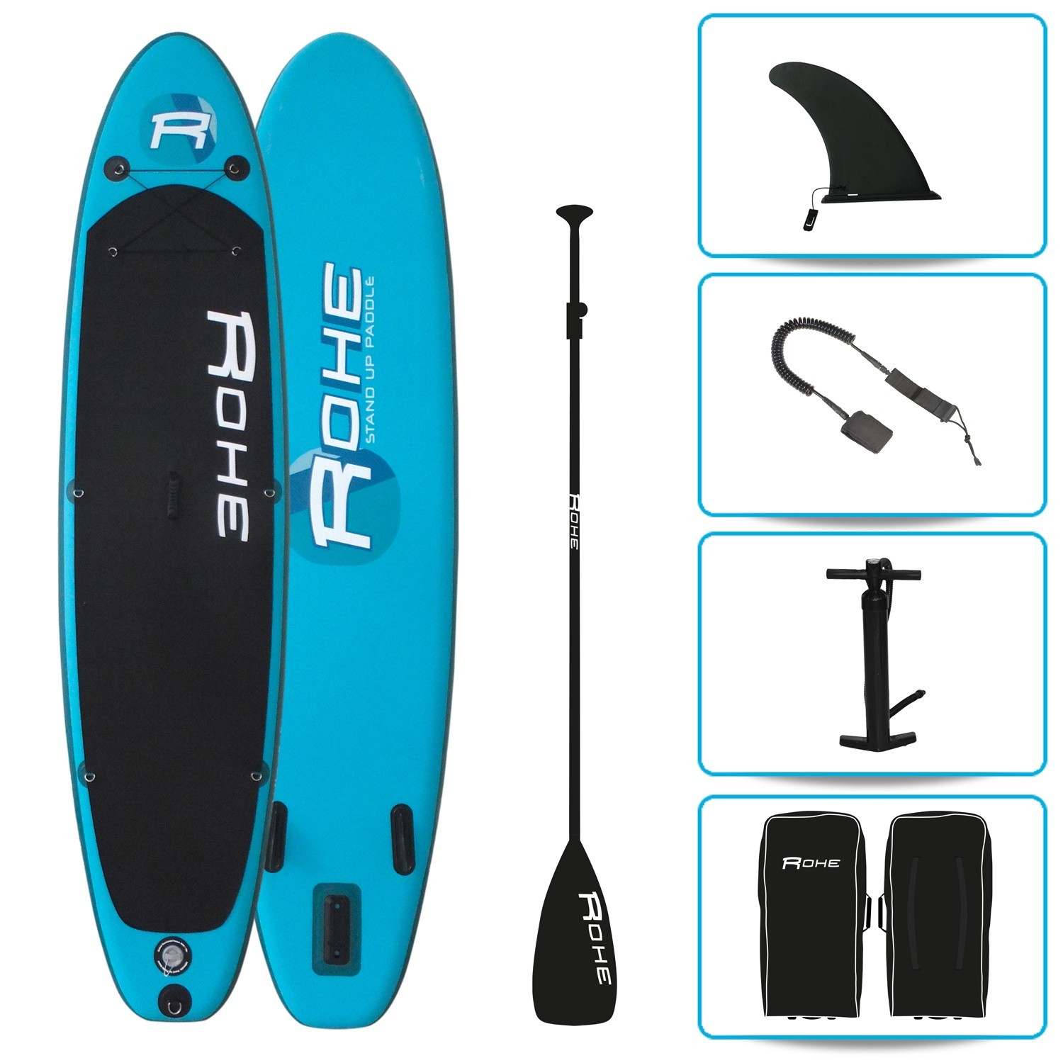 Paddle Hinchable Pacific 10'6' + Accesorios 320 X 76 X 15 Cm - Paddle Surf  MKP