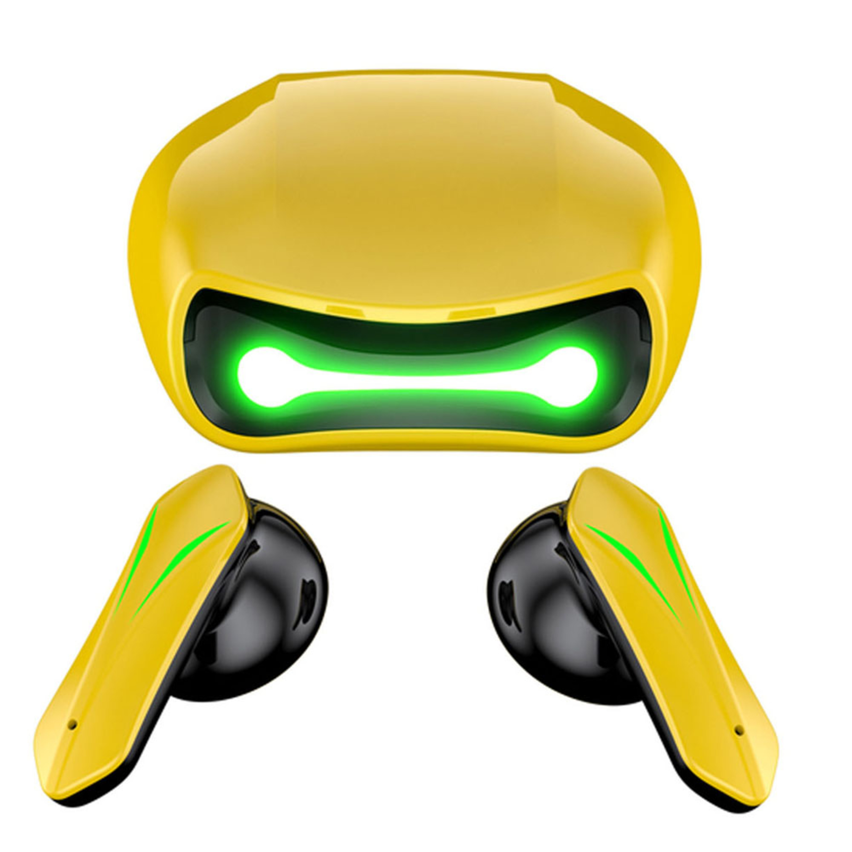 Auriculares Gaming Bluetooth Inalambricos In Ear - amarillo - 