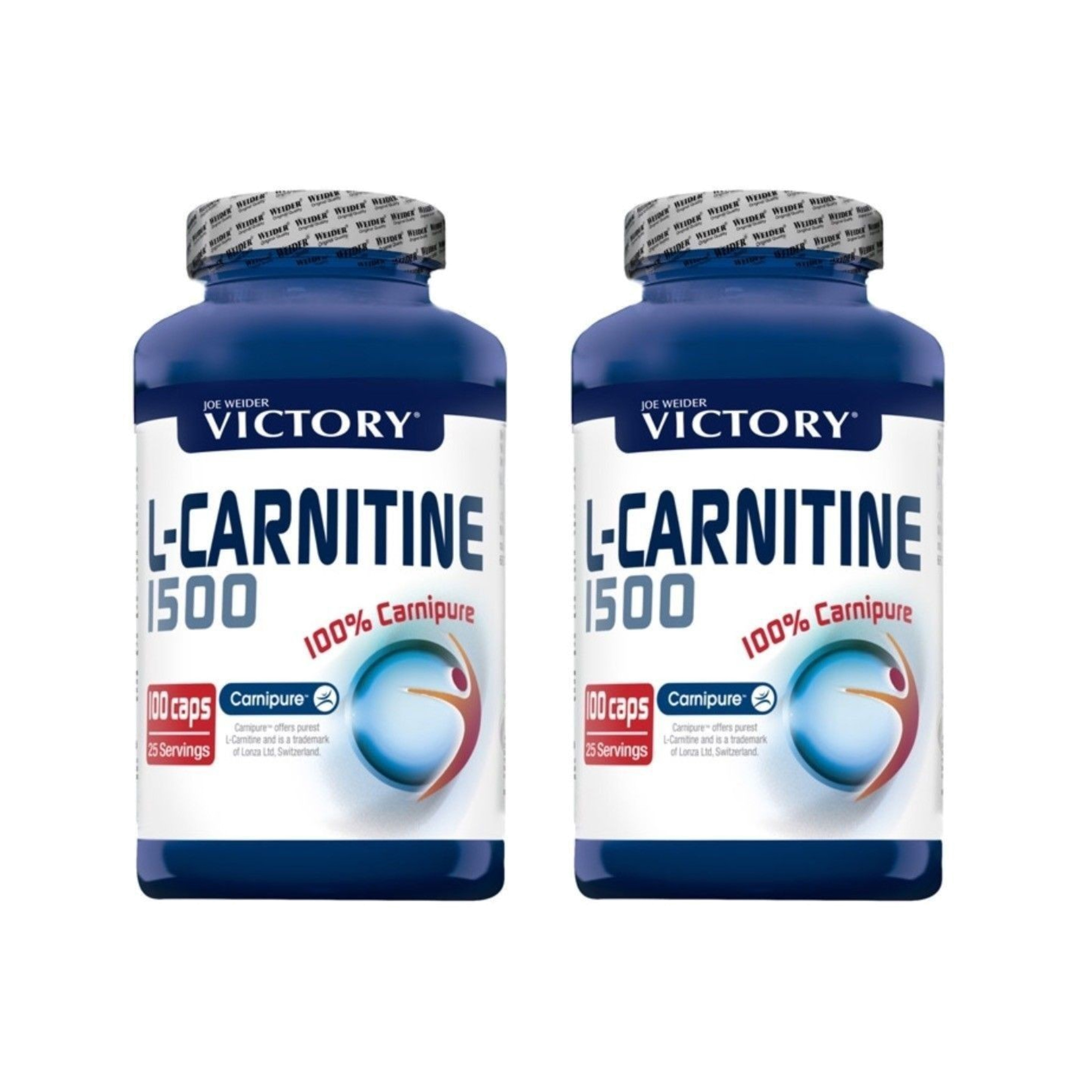 Victory Pack Duo L-carnitine 1500 (2 Uds) Aminoácido 120 Cápsulas
