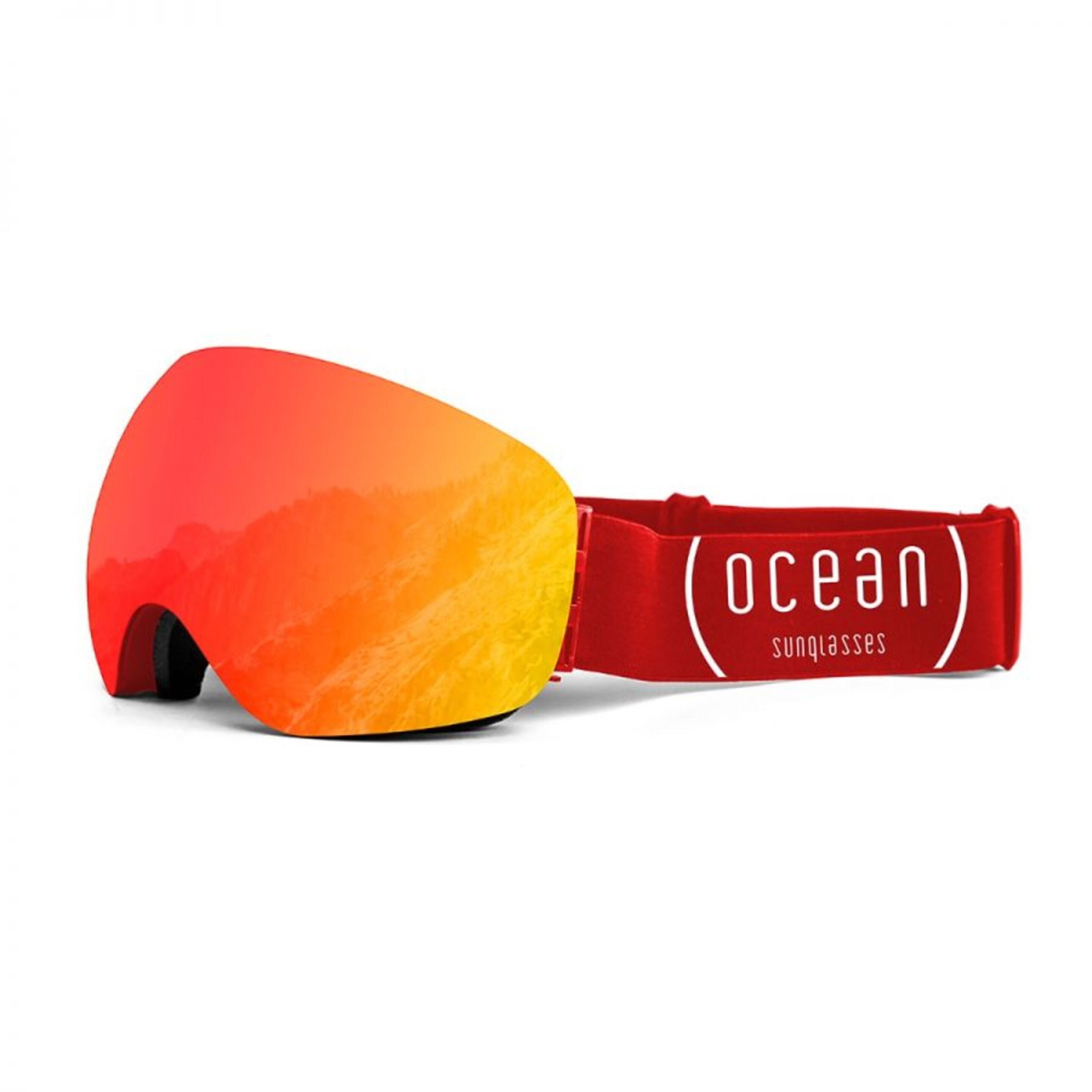 Mascara De Ski Ocean Sunglasses Arlberg - Rojo - Gafas Esquí  MKP