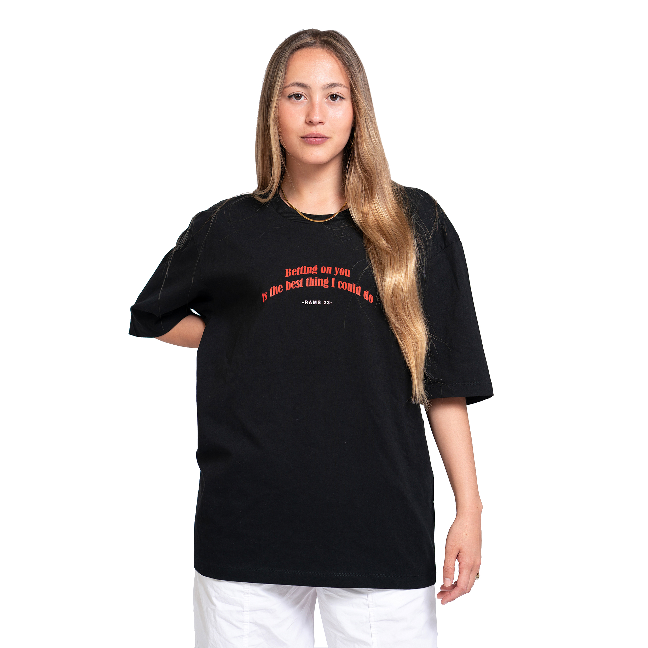 Camiseta Oversize Rams 23 Poker - negro - 