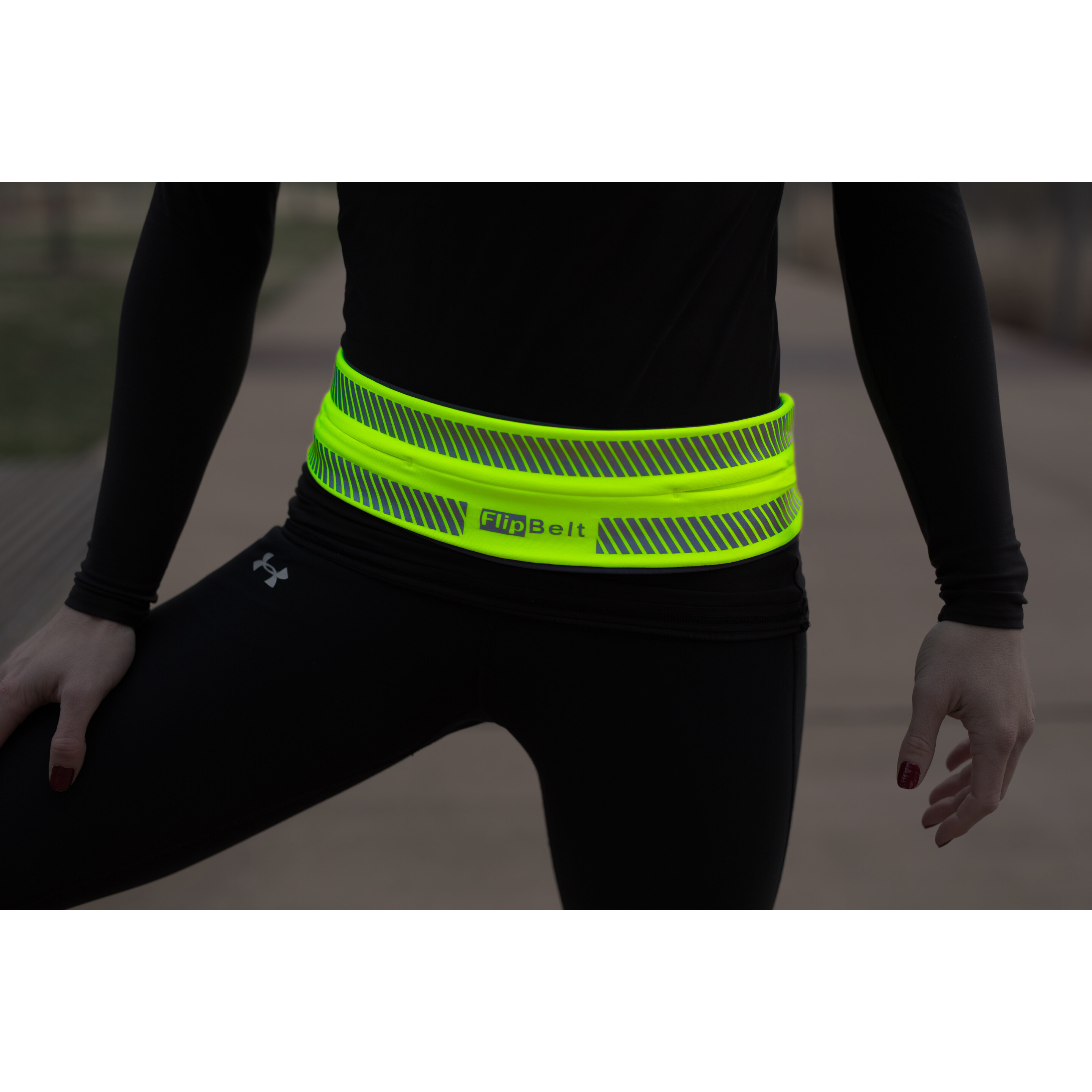 Cinturón Multibolsillo Flipbelt Reflectante Amarillo S