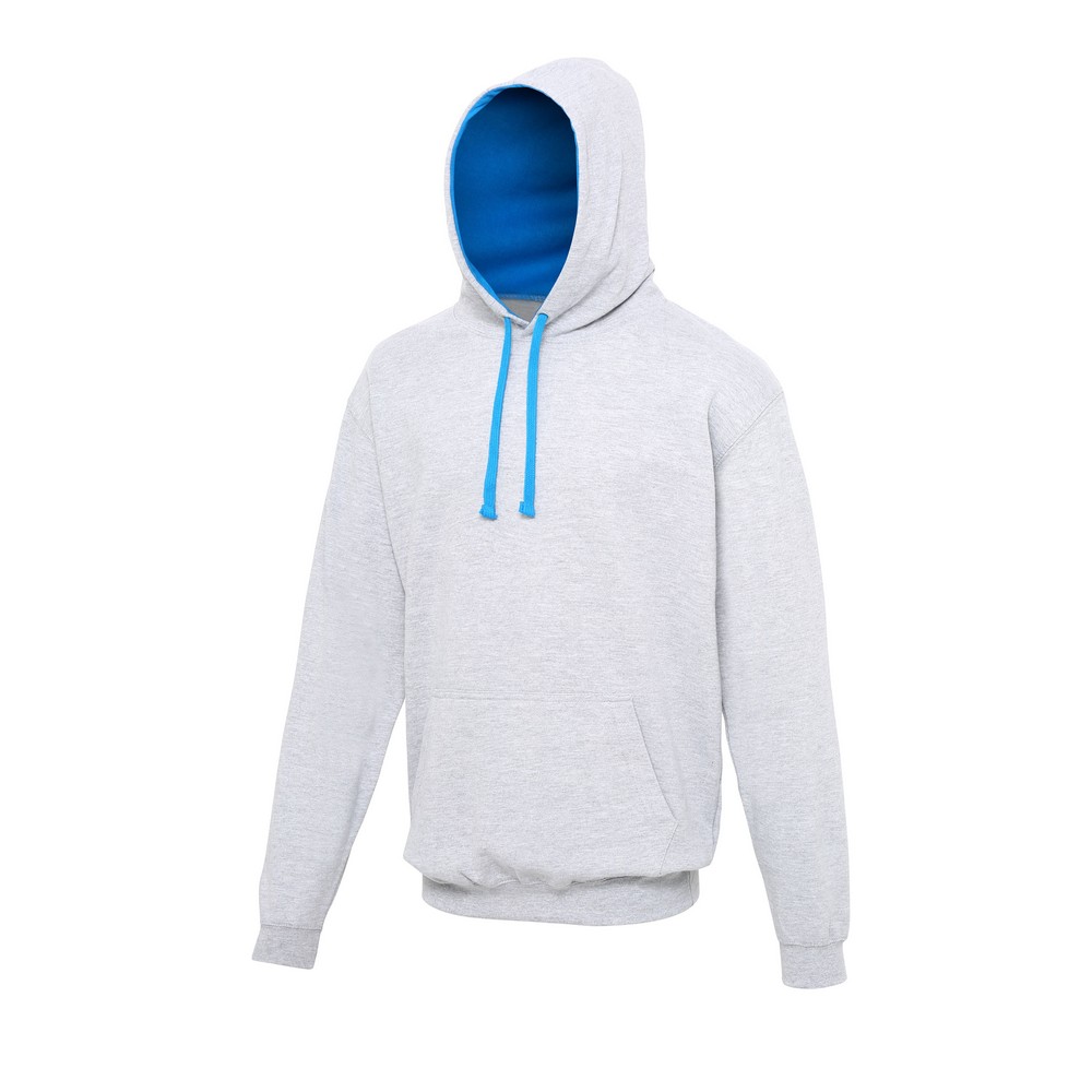 Sweatshirt Com Capuz Varsity Awdis - blanco-azul - 