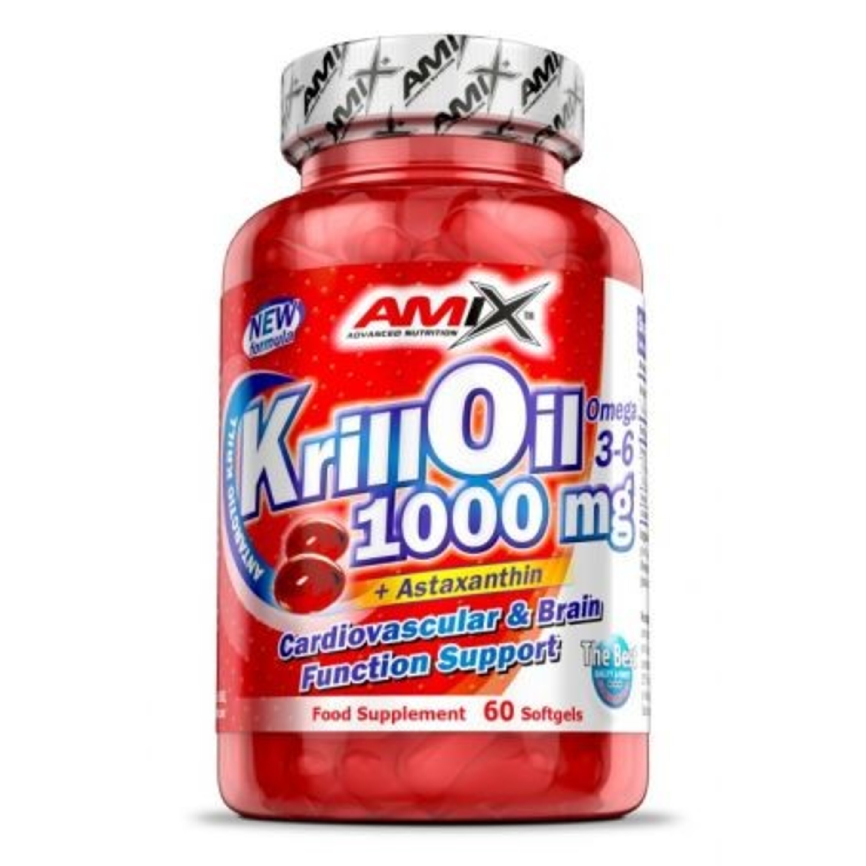 Amix Krill Oil 1000 Mg Aceite De Krill 60 Cápsulas  MKP