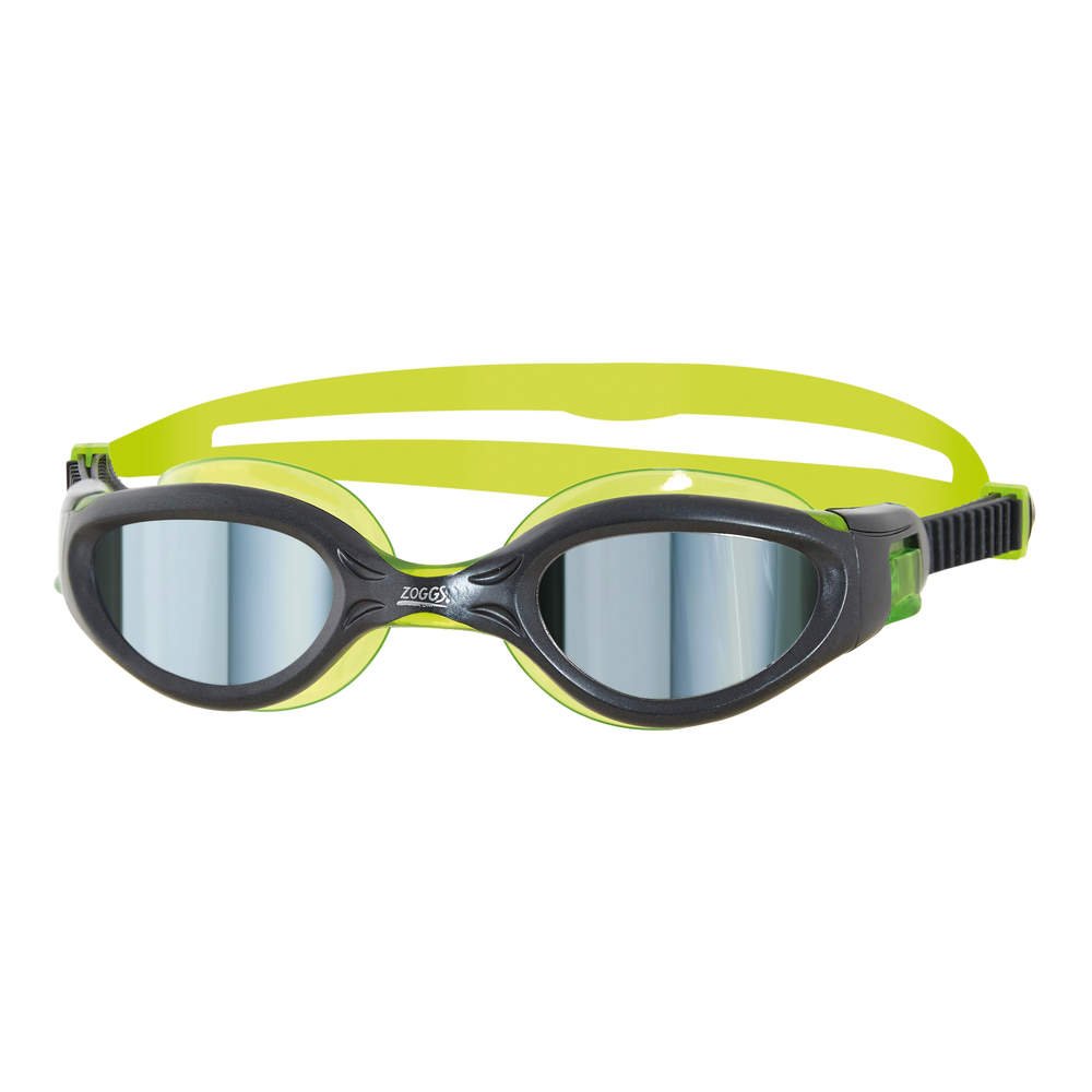Óculos De Natação Phantom Elite Mirror Júnior Preto/lima Zoggs - negro-verde - 