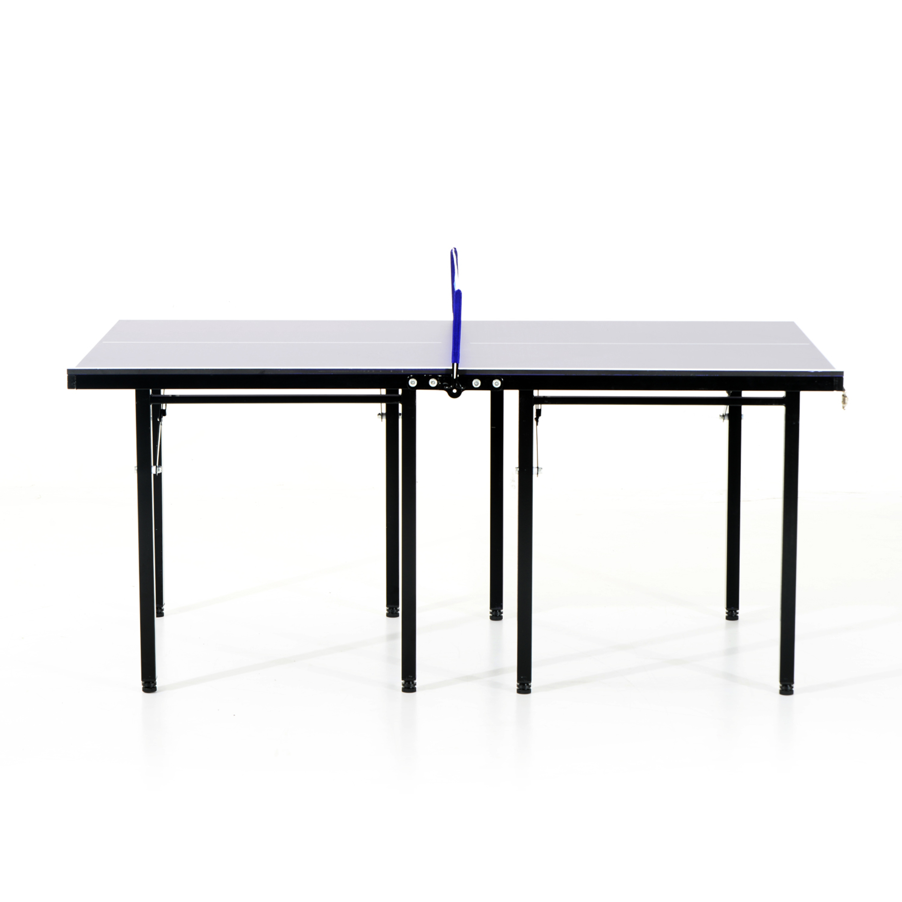 Homcom Mesa De Ping Pong Plegable Infantil - Color Azul - Acero Y Mdf - 153x76,5x67 Cm