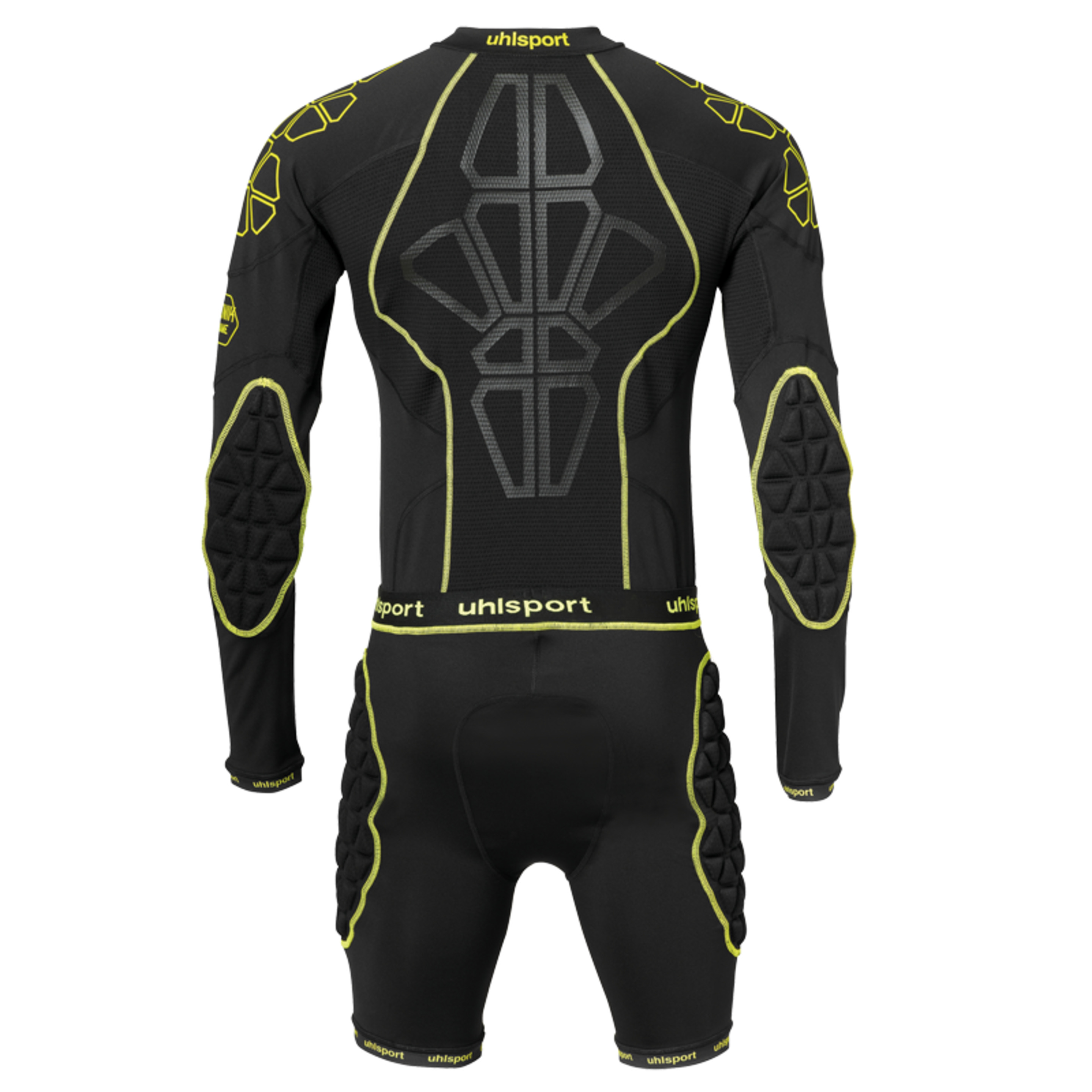 Bionikframe Bodysuit Negro/amarillo Fluor Uhlsport