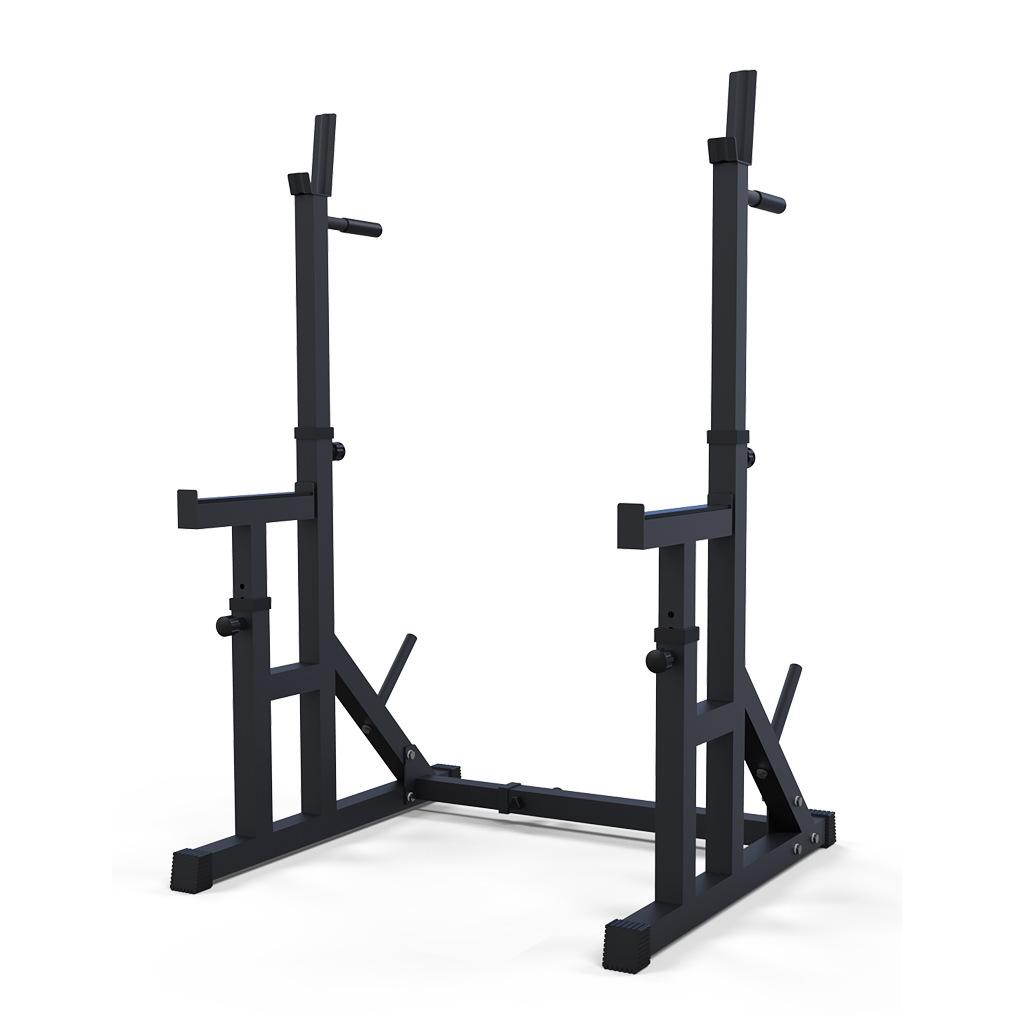 Soporte Rack Negro Ajustable Power Levantamiento De Pesas Multifuncional Fitness - negro - 