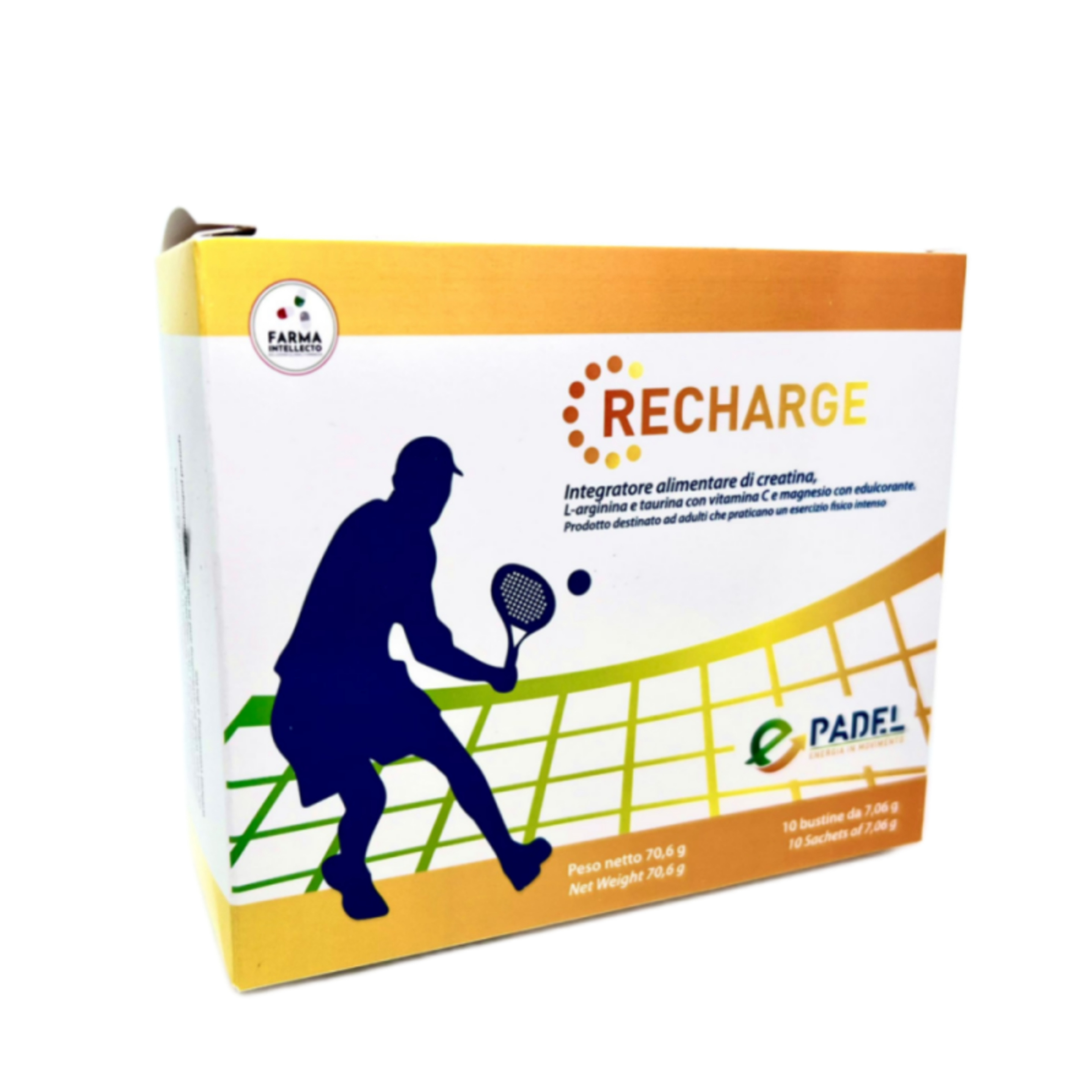 Sobres  De Creatina Monohidrato Energy Padel  Epadel Recharge