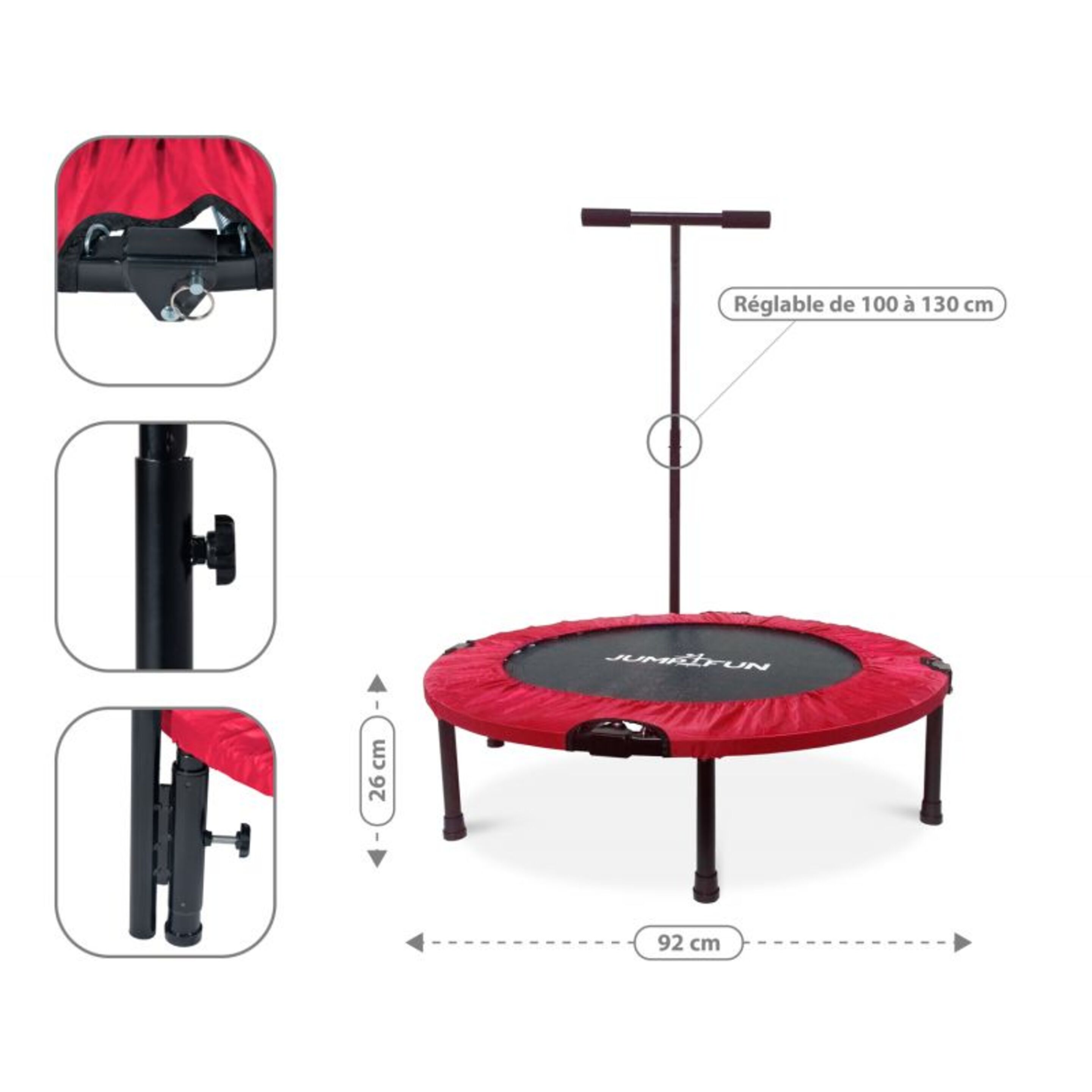 Mini Cama Elástica Jump4fun Plegable - Ø92cm