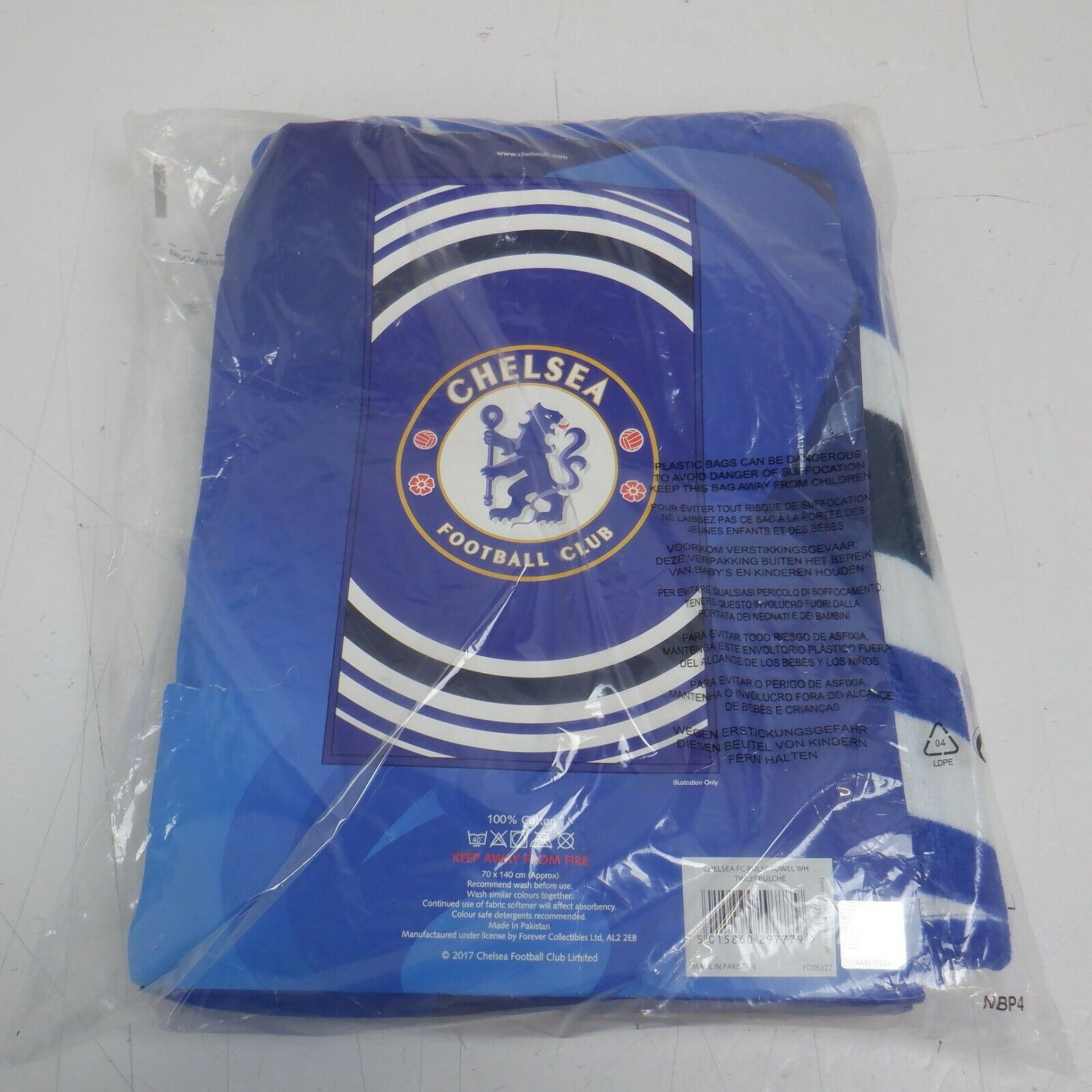 Toalla Diseño Pulse Chelsea Fc (Azul)