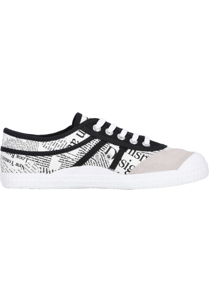 Kawasaki News Paper Canvas Shoe K202414-es 1002 White