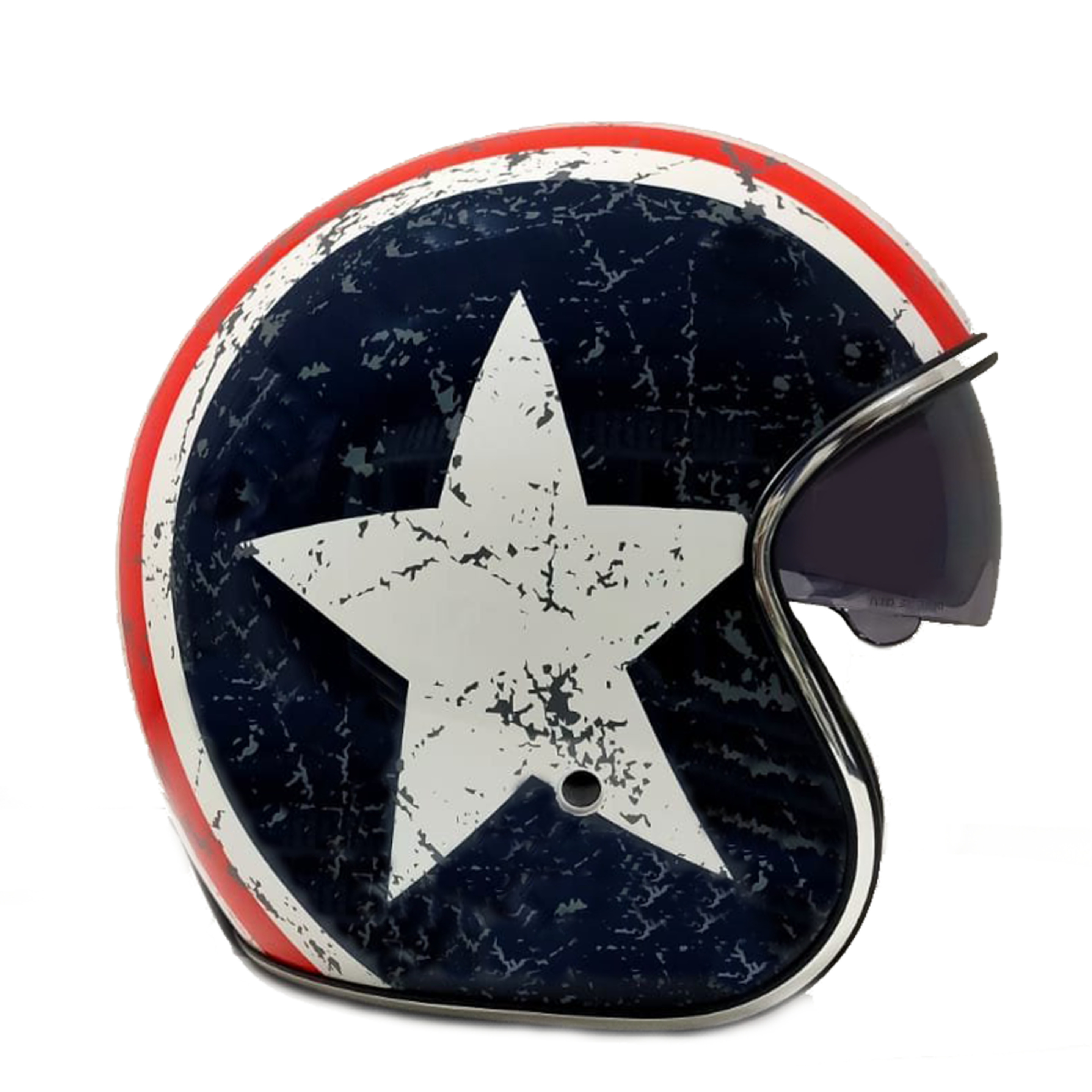 Casco Moto Jet Star Vintage