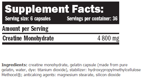 Creatine Monohydrate 220 Caps