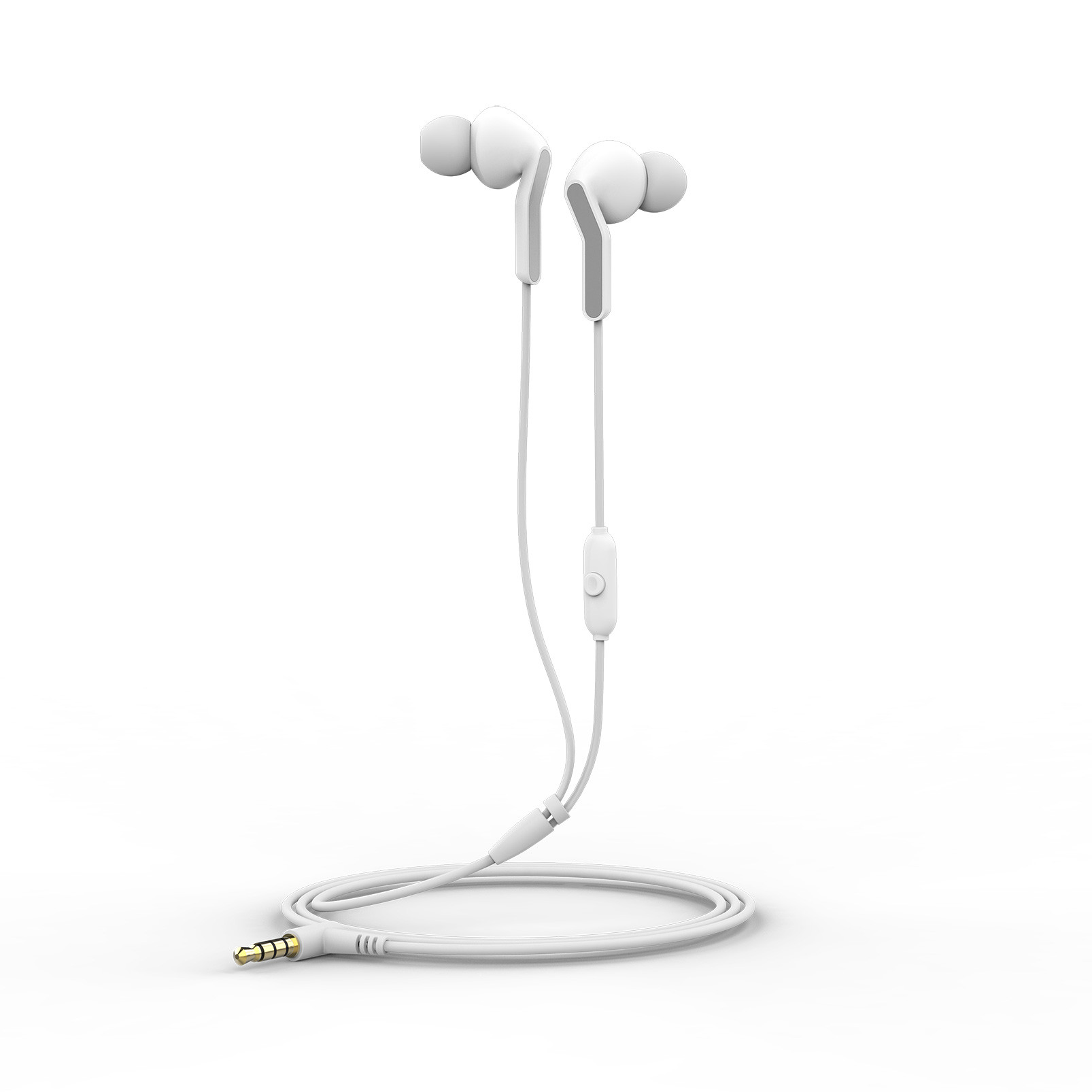 Auriculares Muvit For Change Estéreo E57 3.5mm Blancos - Blanco  MKP