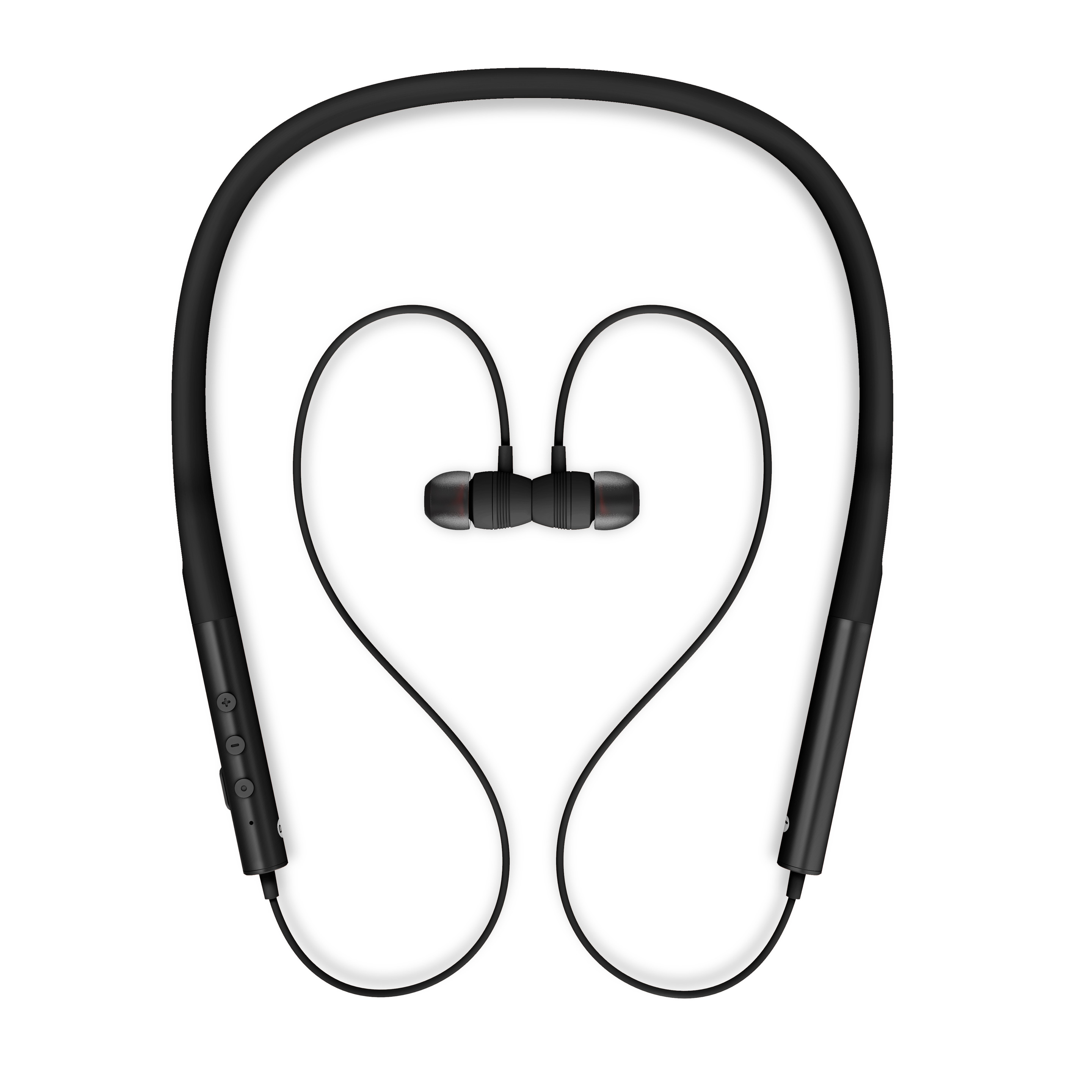 Energy  Sistem Auriculares Earphones Neckband 3 Bluetooth Black (neckband, Magnet Earbuds)